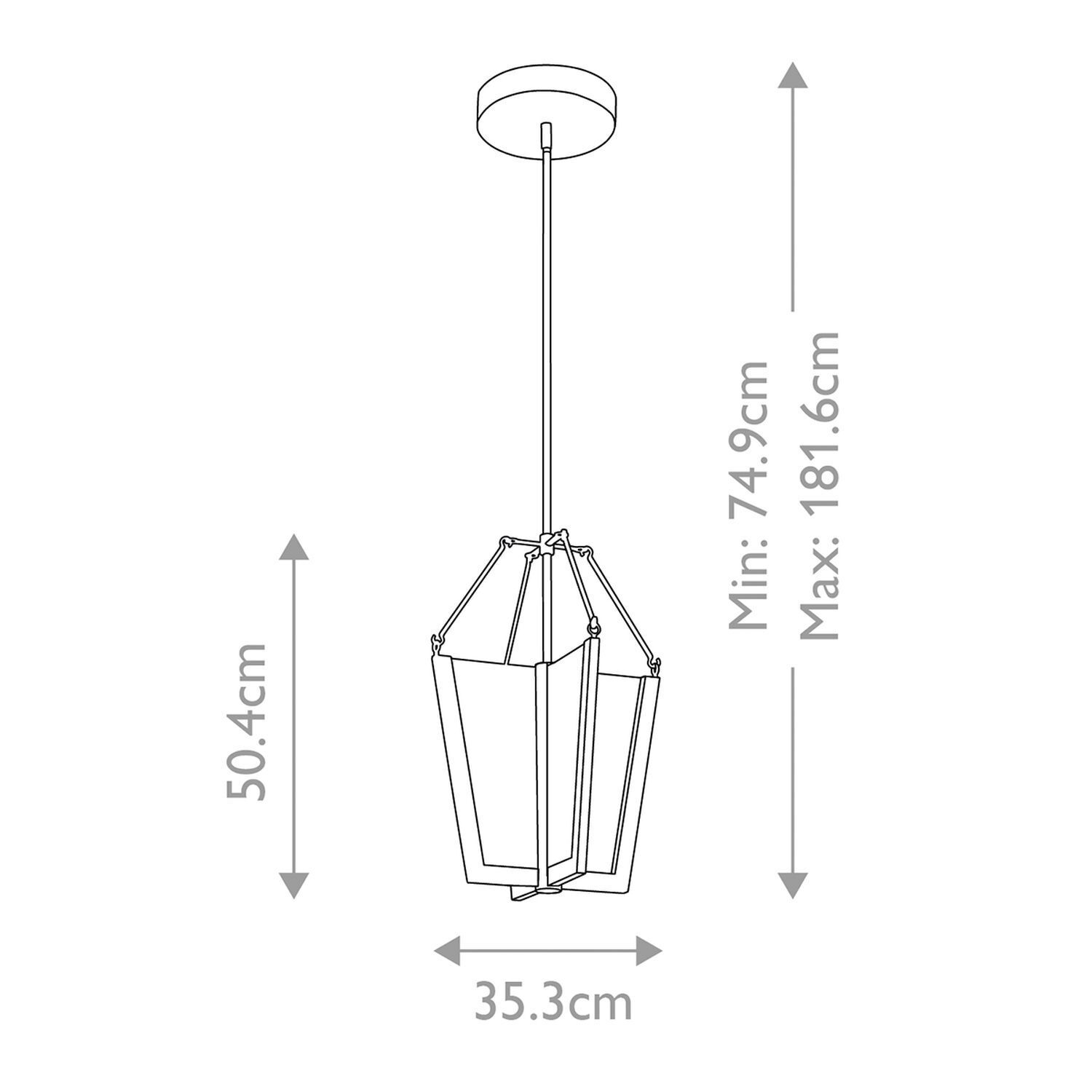 LED Hängeleuchte Aluminium Dimmer 2088 lm B: 35,3 cm