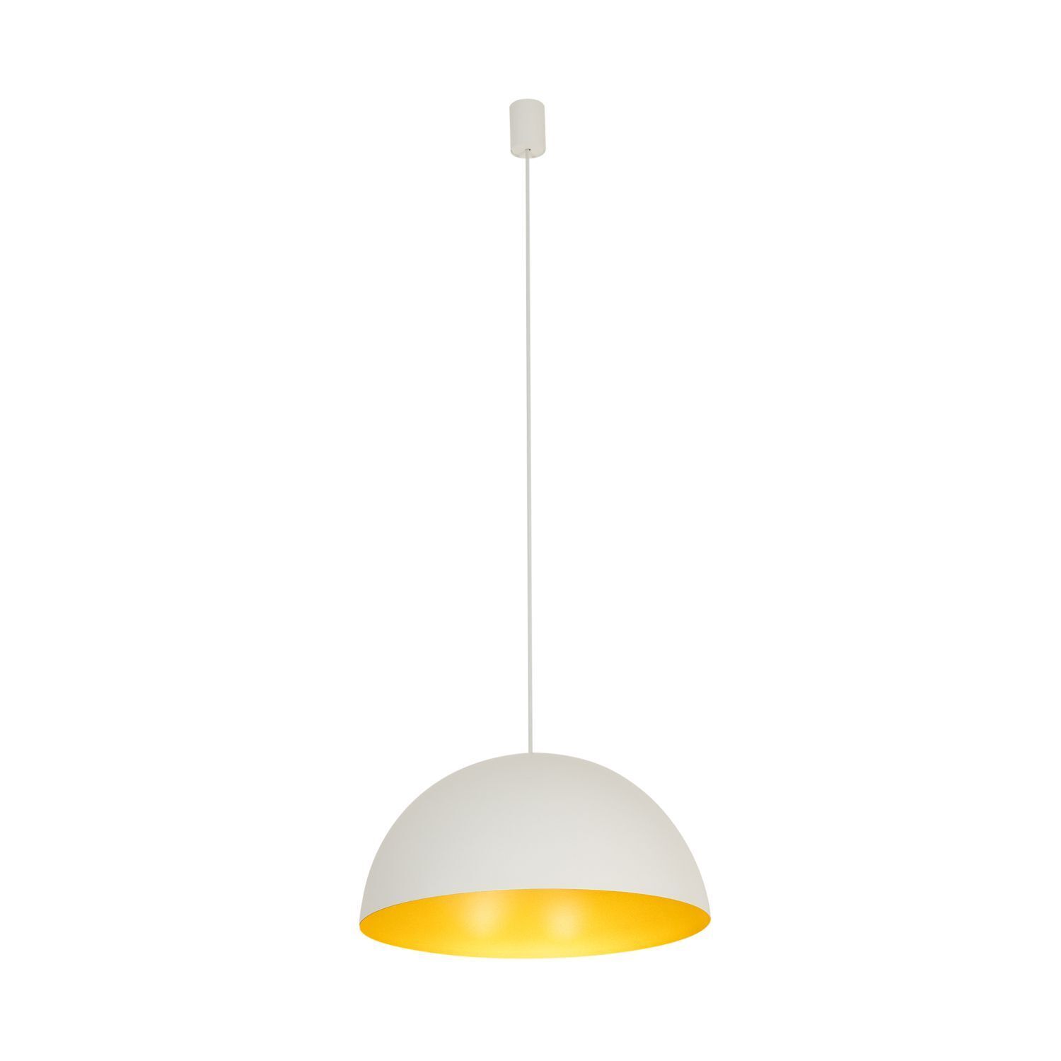 Hängelampe in Weiß Gold matt Ø 50 cm für 4x GX53