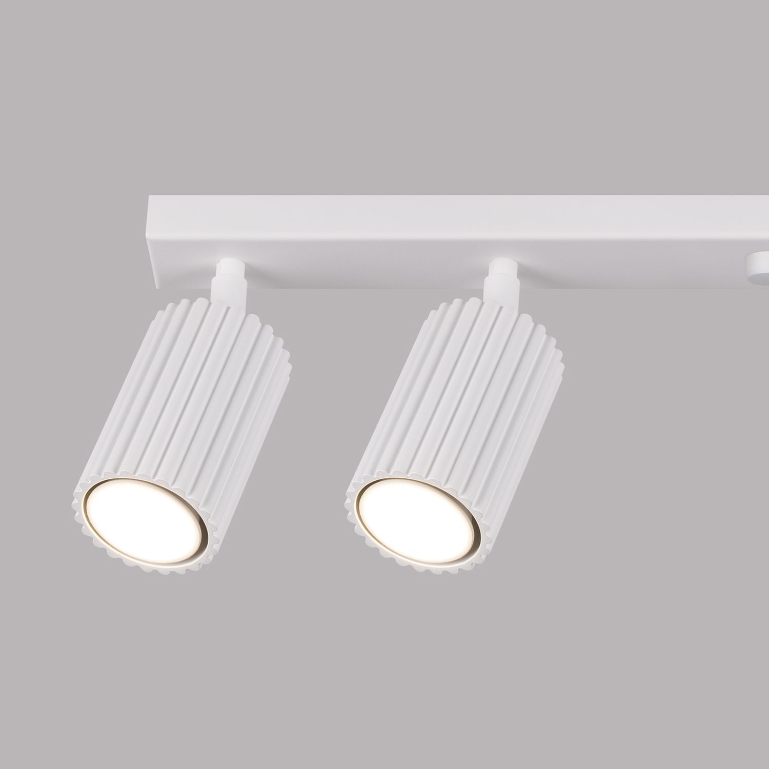 Deckenlampe Modern Weiß 117 cm schwenkbar 6x GU10 Aluminium