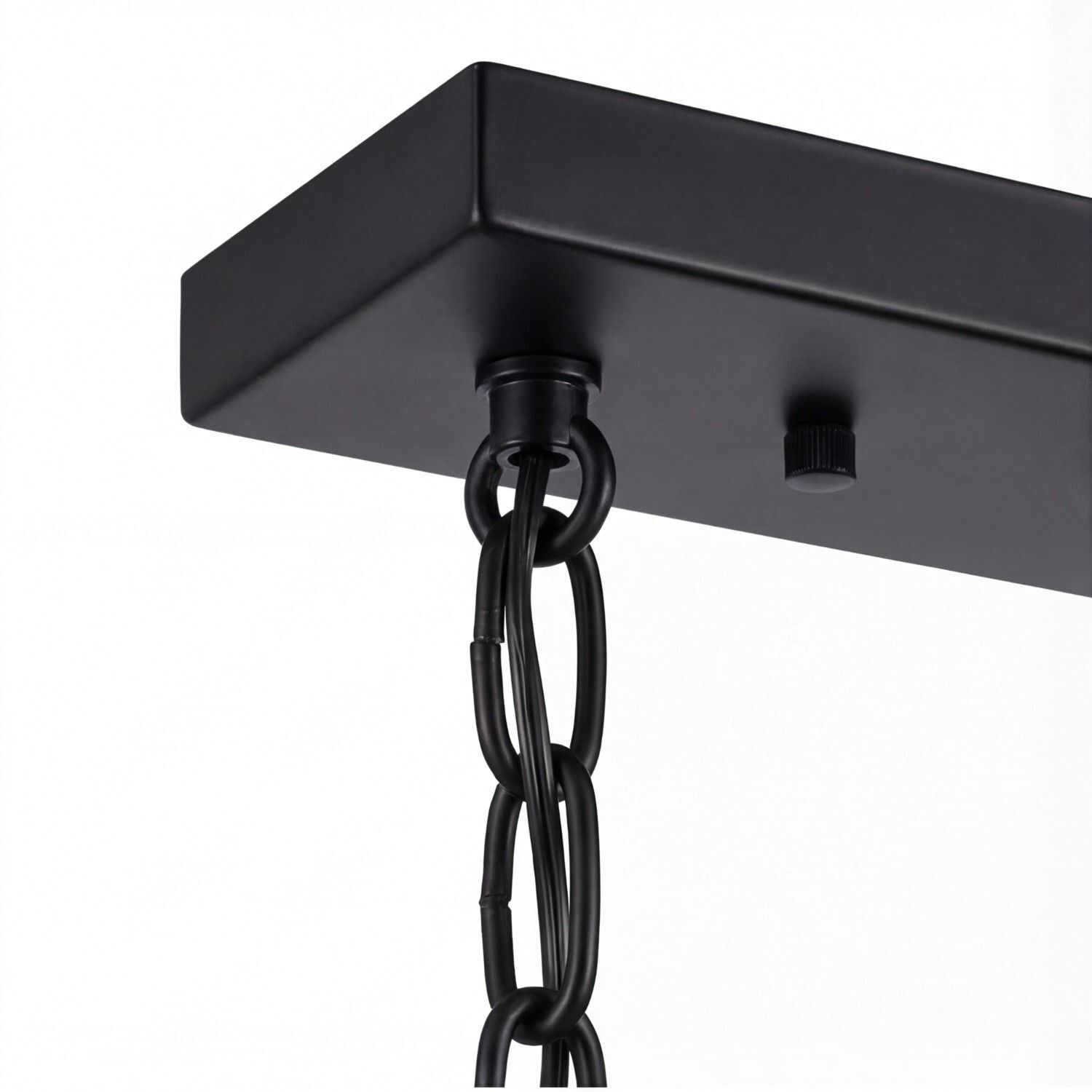 Hängeleuchte Metall E27 H: max. 85 cm 3-flammig LIRIEN hängendeLeuchte, Kette, SchwarzeKette, Metall, Deckenbefestigung