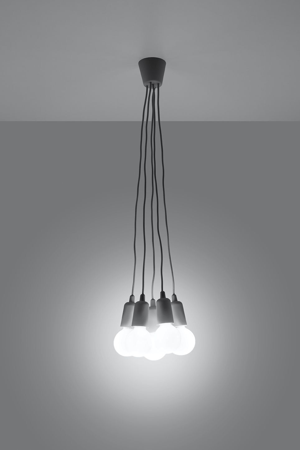 Retro Hängelampe Grün verstellbar bis 90cm für E27
