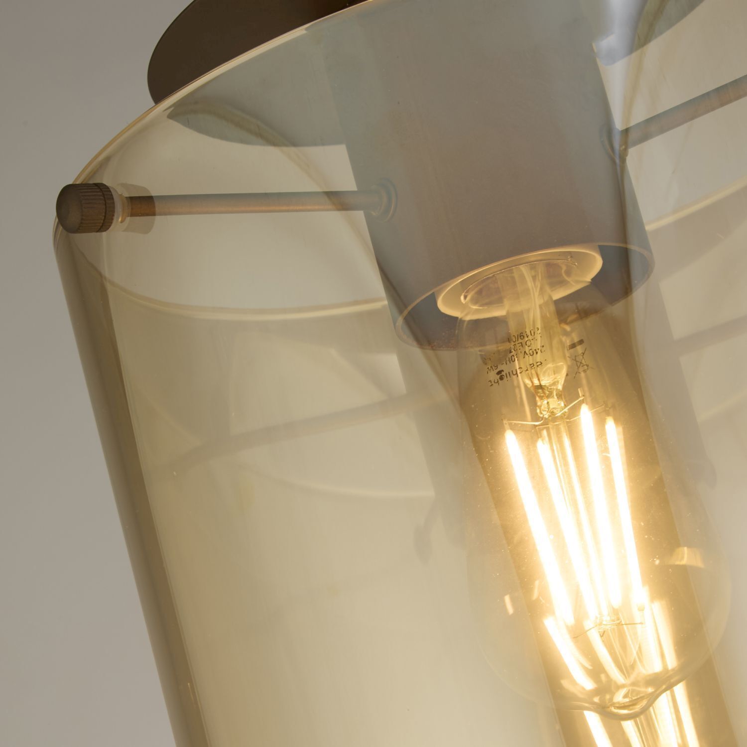 Hängelampe, Glühbirne, Metallarmatur, Transparency, Kabinett-Design