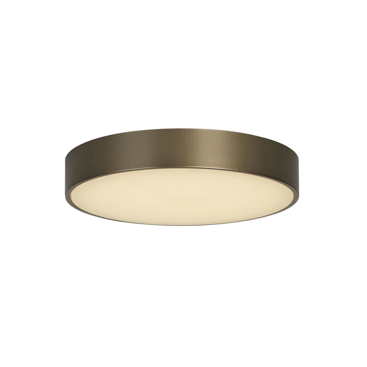 Runde LED Deckenlampe in Bronze Metall B:25 cm 676 lm