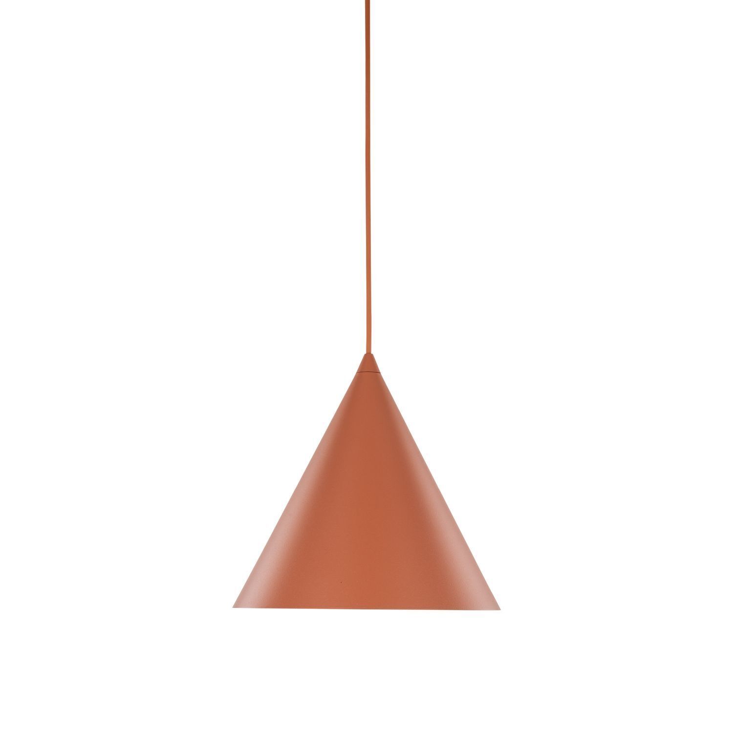 Hängelampe Metall Rot Ø 25 cm H: max. 160 cm E27 Retro