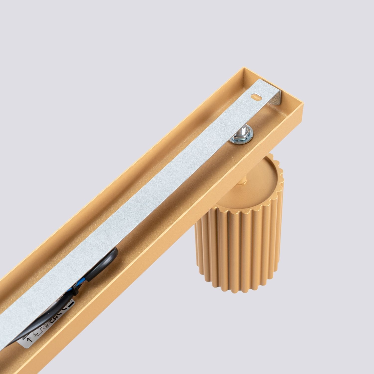 Deckenlampe 4-flammig 81 cm lang GU10 in Gold aus Aluminium