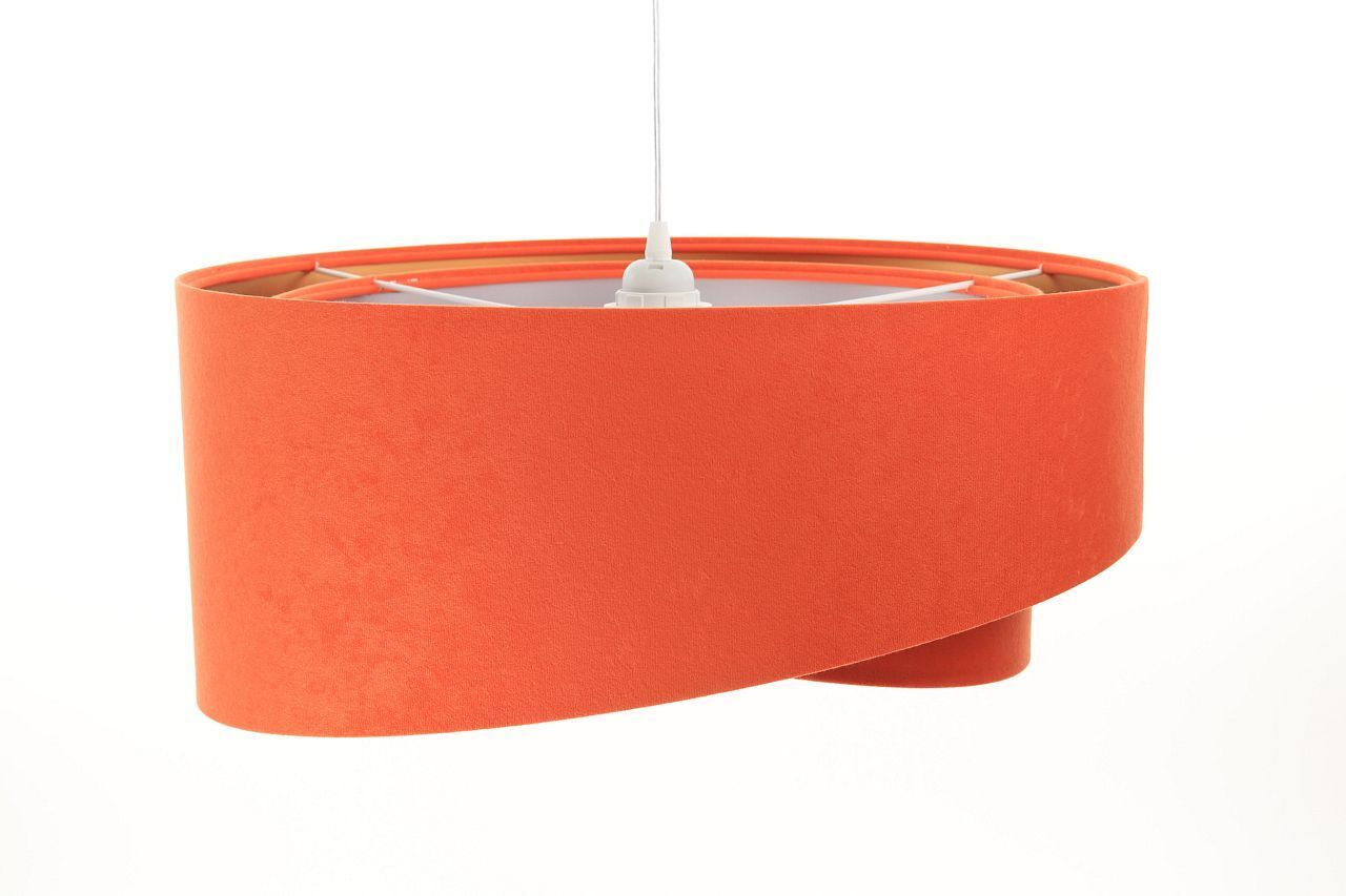 Pendelleuchte Orange Gold Silber E27 rund Ø 50 cm