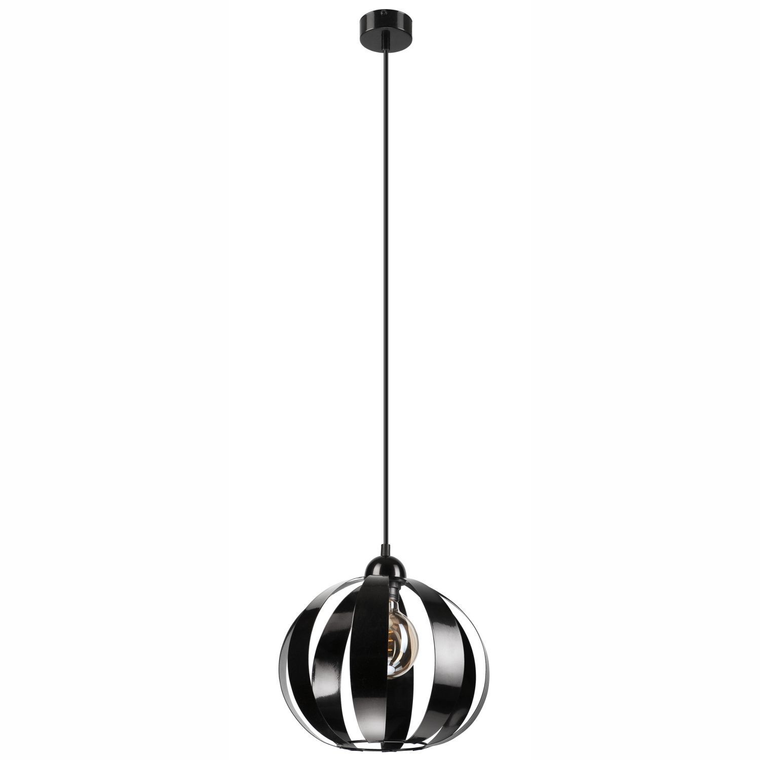 Hängelampe Schwarz E27 Ø 28 cm Metall Retro ORVAR