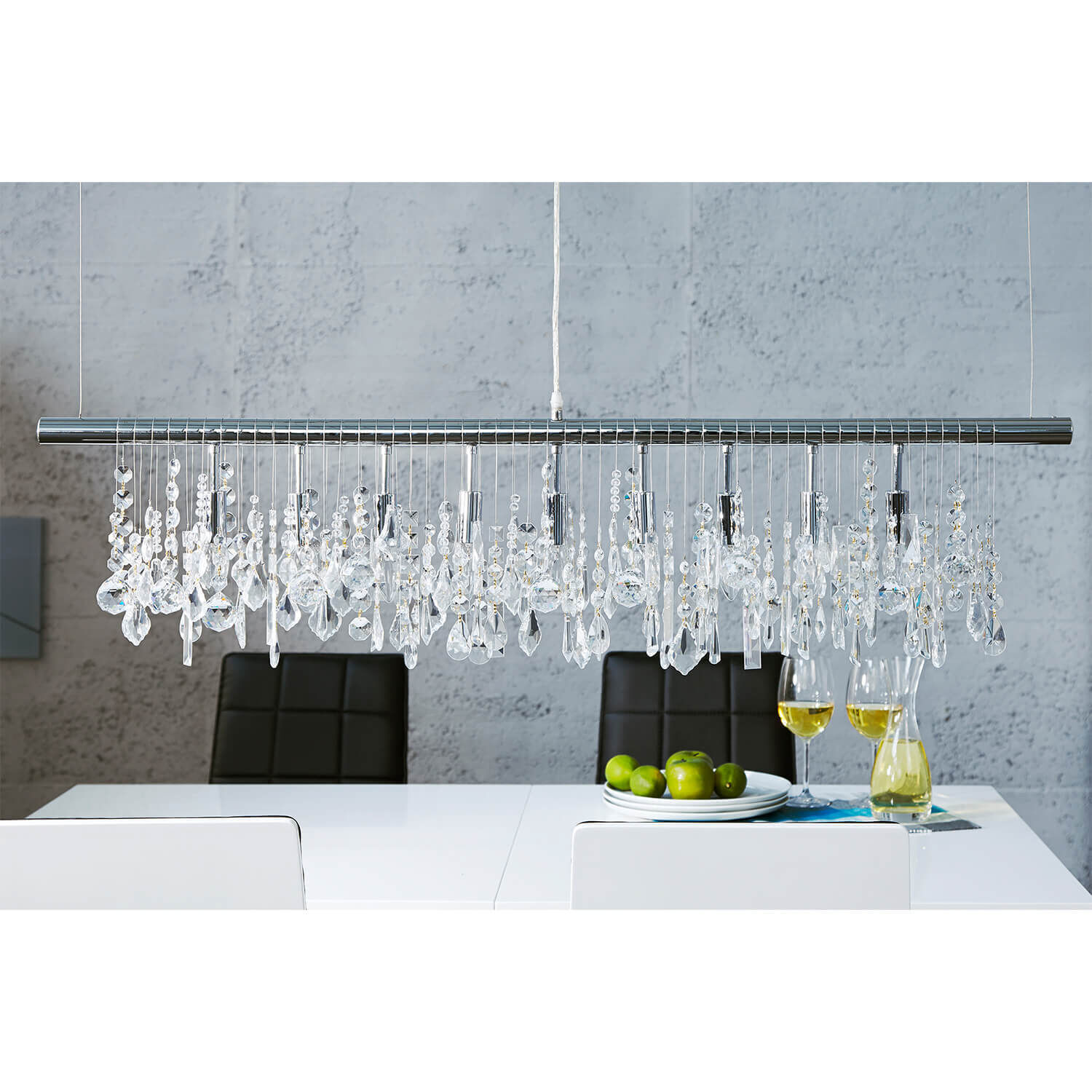 Pendelleuchte Esstisch Kristall Moderne Lampe E14 Leuchter, Lampe, Drinnen, Innenarchitektur