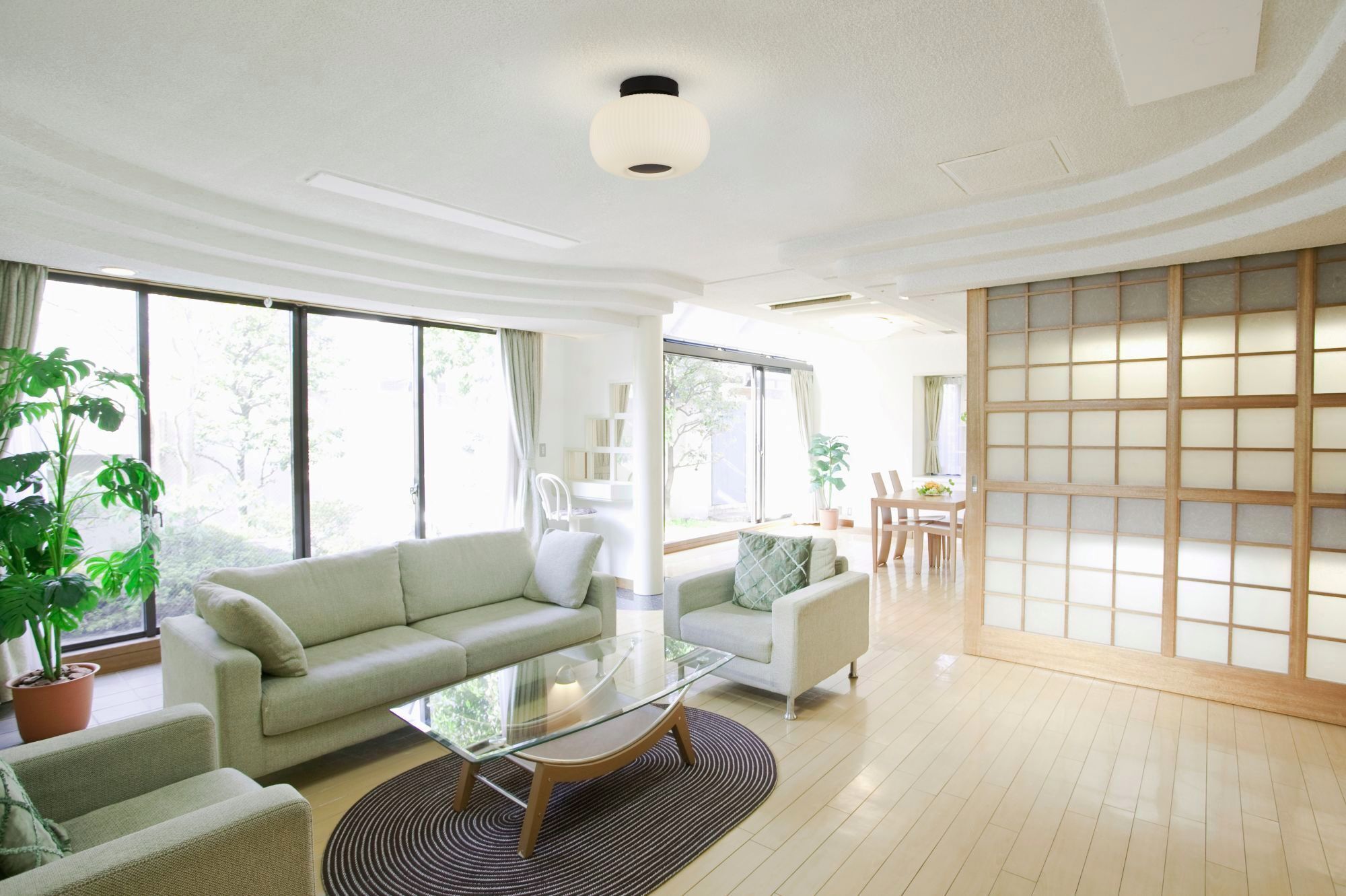 Deckenlampe rund Ø 24 cm Schwarz Weiß Glas Metall E27 Deckenlampe rund Ø 24 cm Schwarz Weiß Glas Metall E27