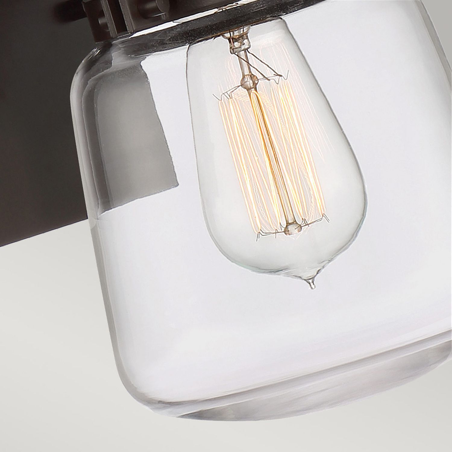 Vintage Außenleuchte E27 Aluminium Glas H: 29,6 cm IP44