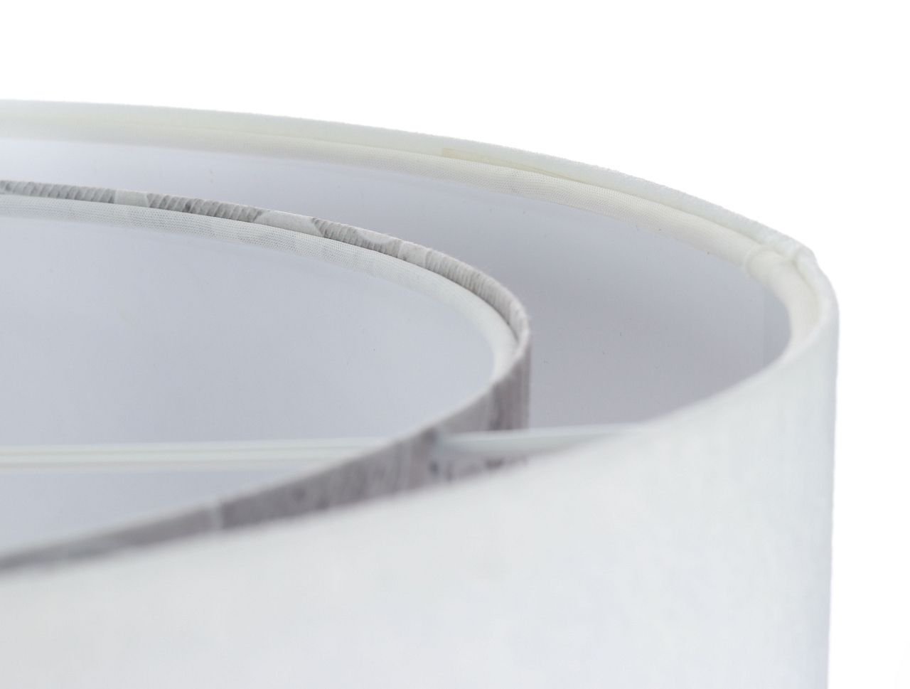 Pendelleuchte rund D: 50 cm E27 Weiß Grau Stoffschirm Pendelleuchte rund D: 50 cm E27 Weiß Grau Stoffschirm