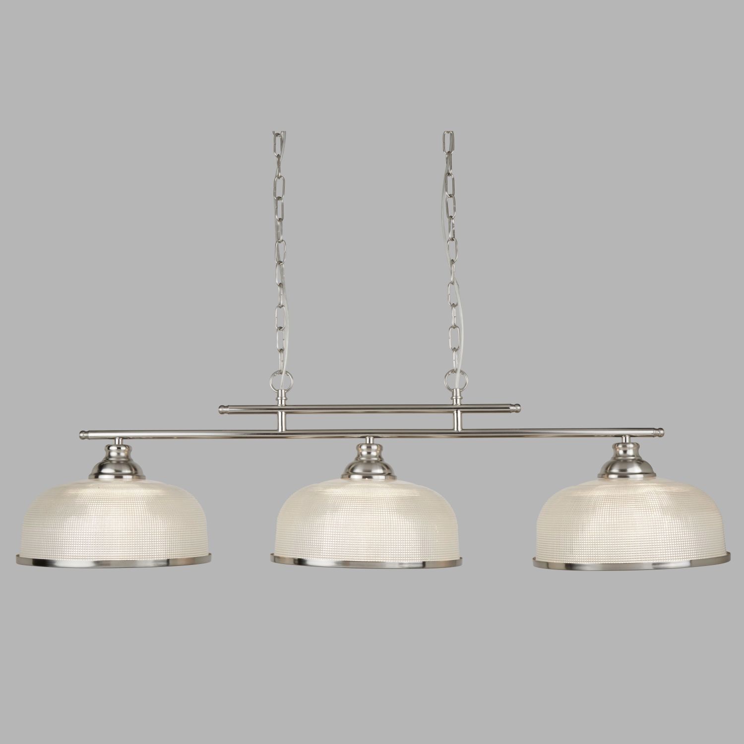 Pendelleuchte Glas Metall B: 99 cm H: max. 1,2 m in Silber