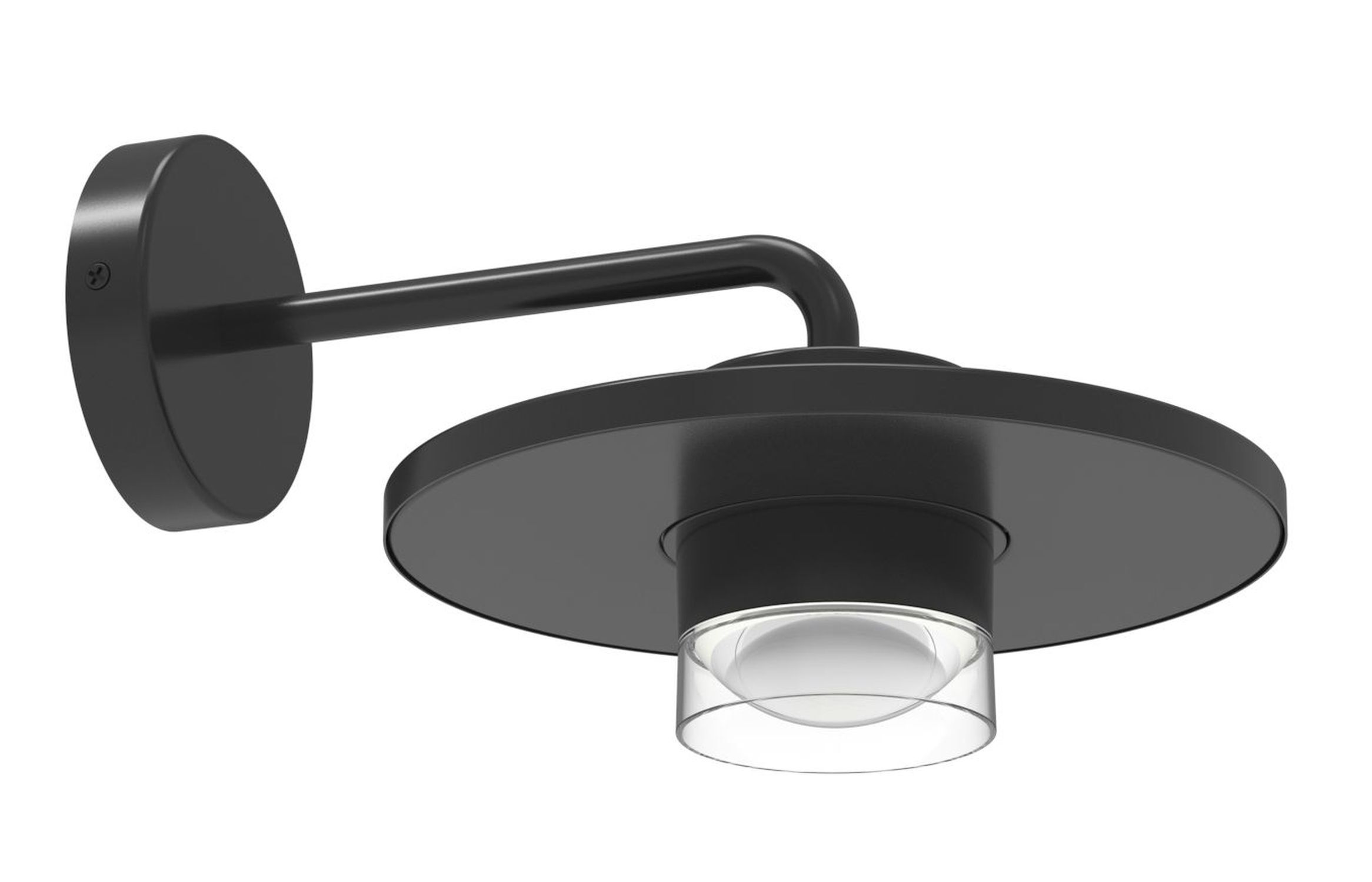 LED Wandlampe außen Aluminium B:24 cm 7 W IP54 Schwarz Gerät, Deckenventilator, Elektrisches Gerät, Drinnen