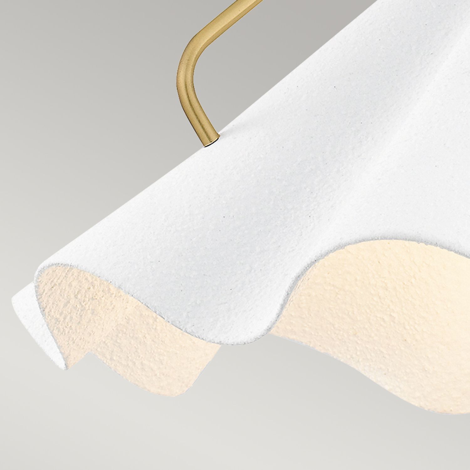 Pendelleuchte Weiß Messing antik H: max. 130,9 cm Metall E27 Pendelleuchte Weiß Messing antik H: max. 130,9 cm Metall E27