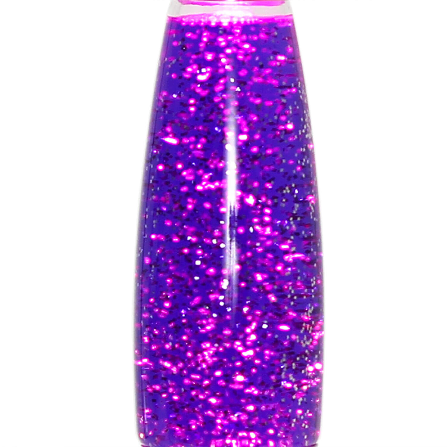 Verspielte Lavalampe TIMMY Lila Glitter 33cm klein