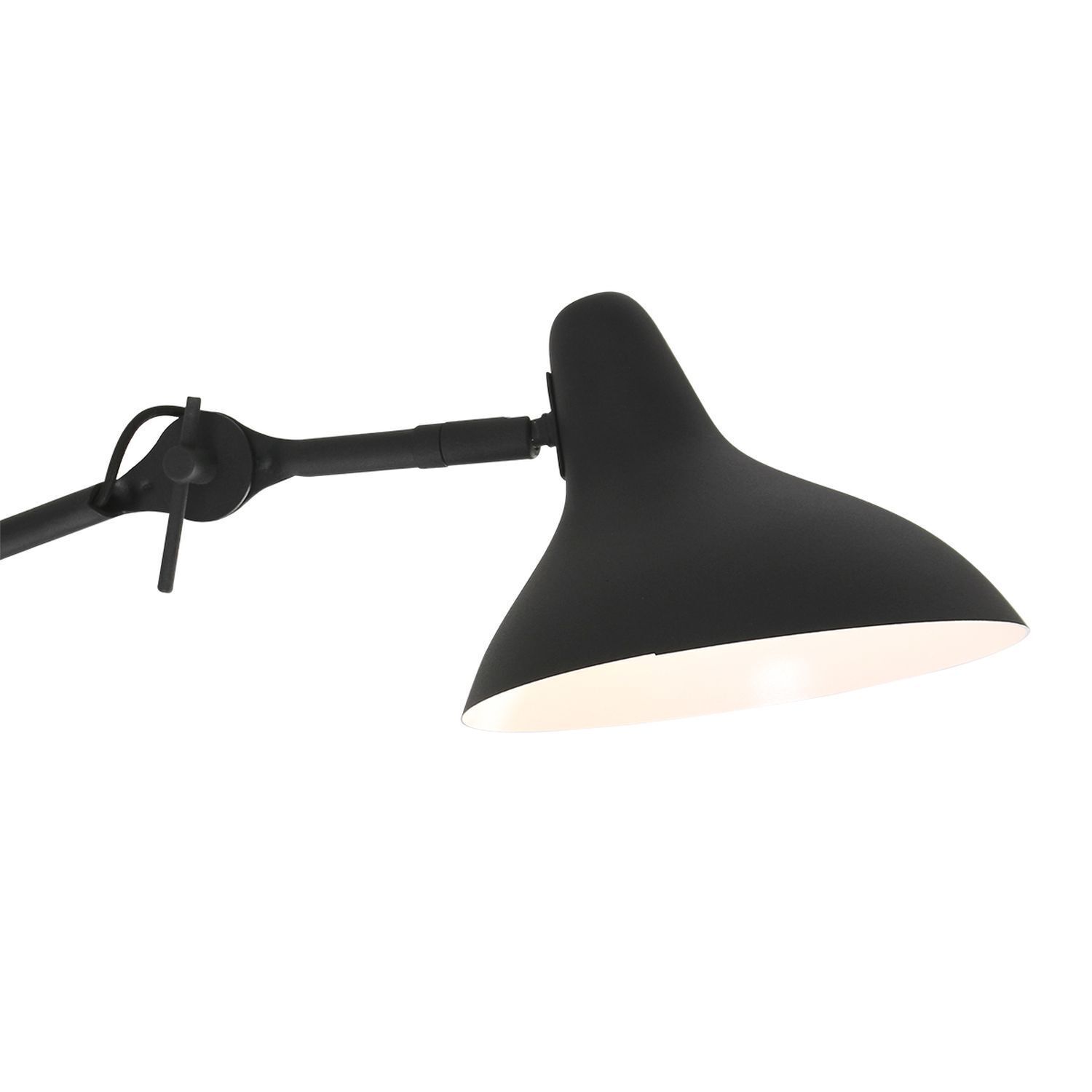 Wandspot beweglich Metall Schwarz T:50 cm E27 Retro