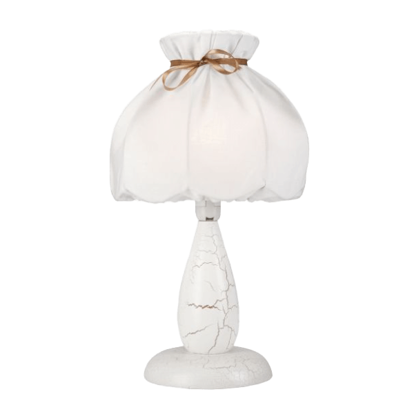 Tischlampe, Papierlampenschirm, weiße Lampe, Vintage-Look, Keramikbasis