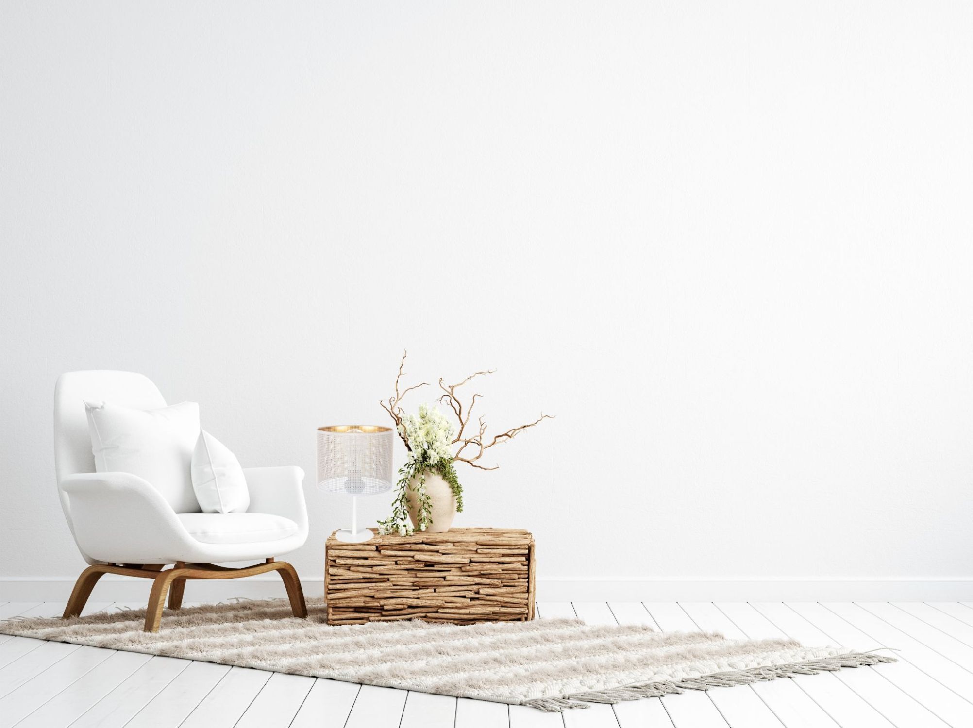 wohnzimmer, stuhl, teppich, tisch, deko