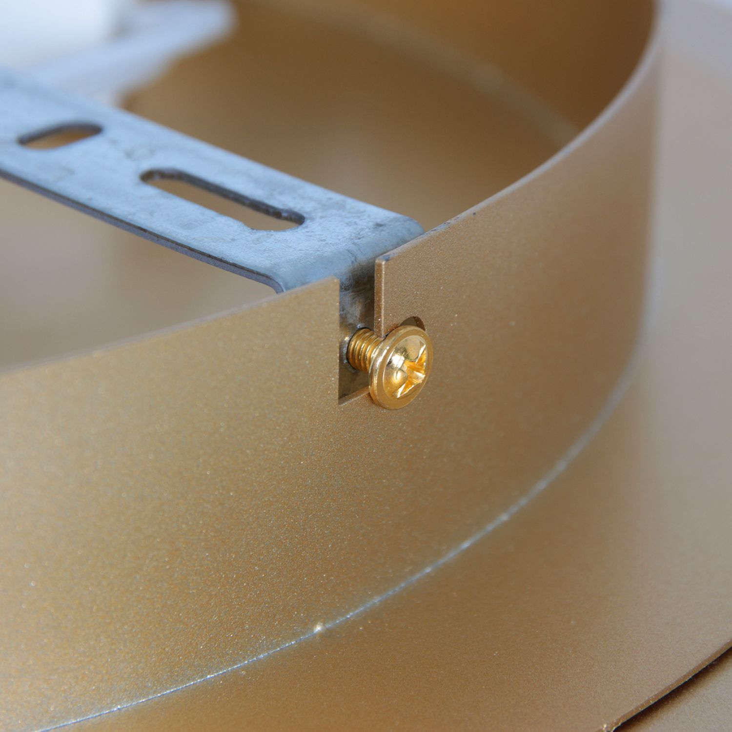 LED Deckenlampe Metall Kunststoff in Gold B:32 cm Ring Zubehor, Manschette