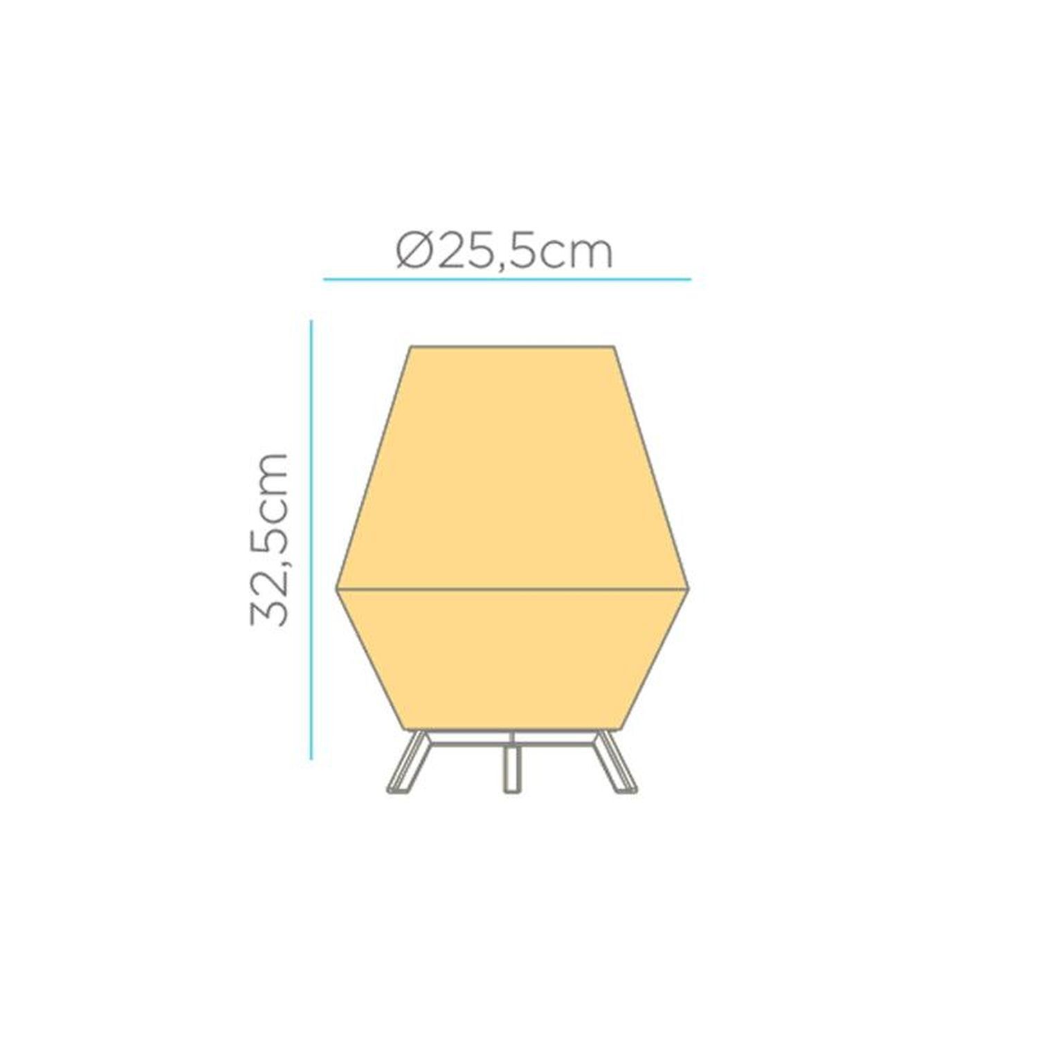 LED Tischleuchte Outdoor kabellos 32,5 cm IP65 Dimmer