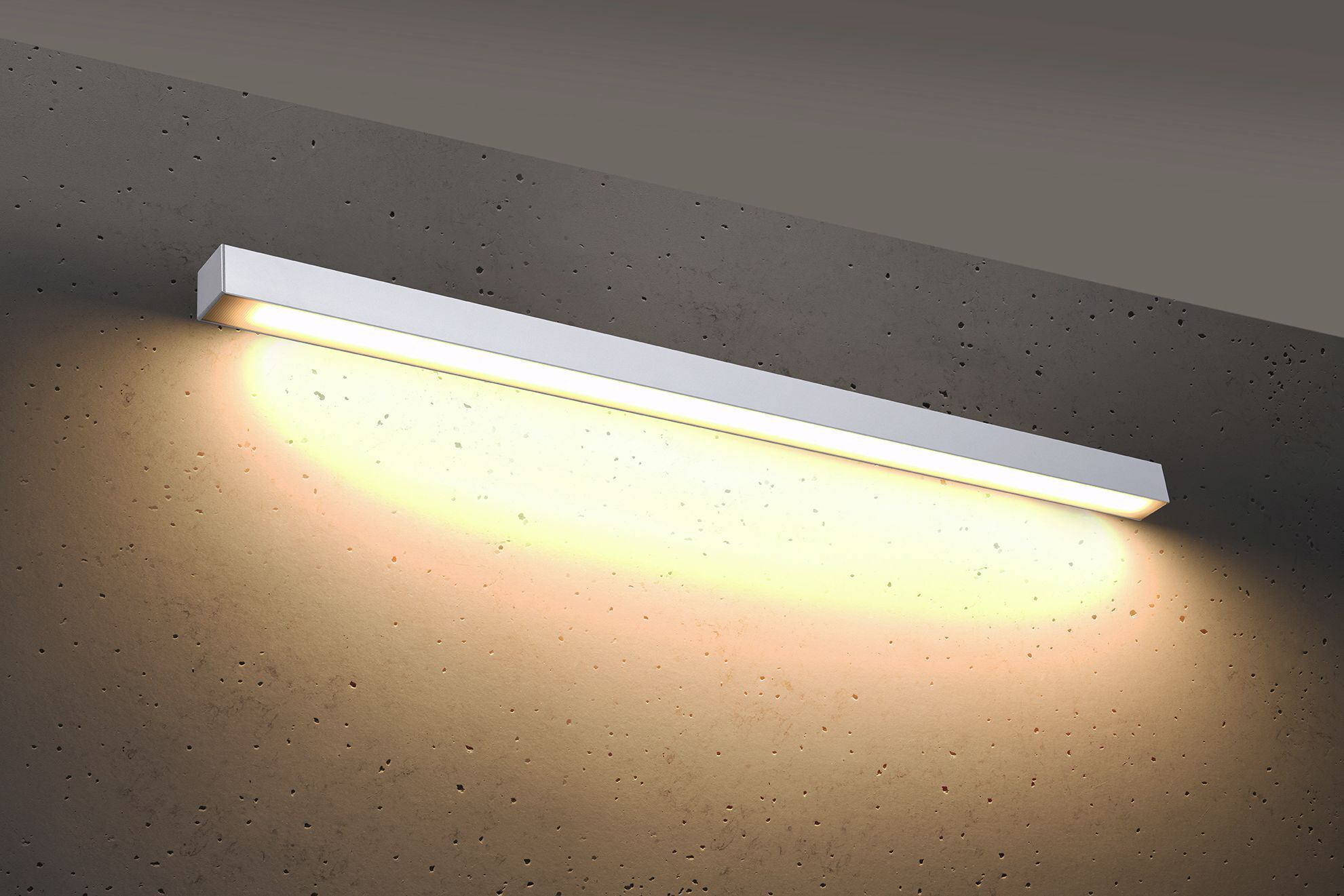 LED Wandlampe innen groß 118 cm 3000 K Downlight