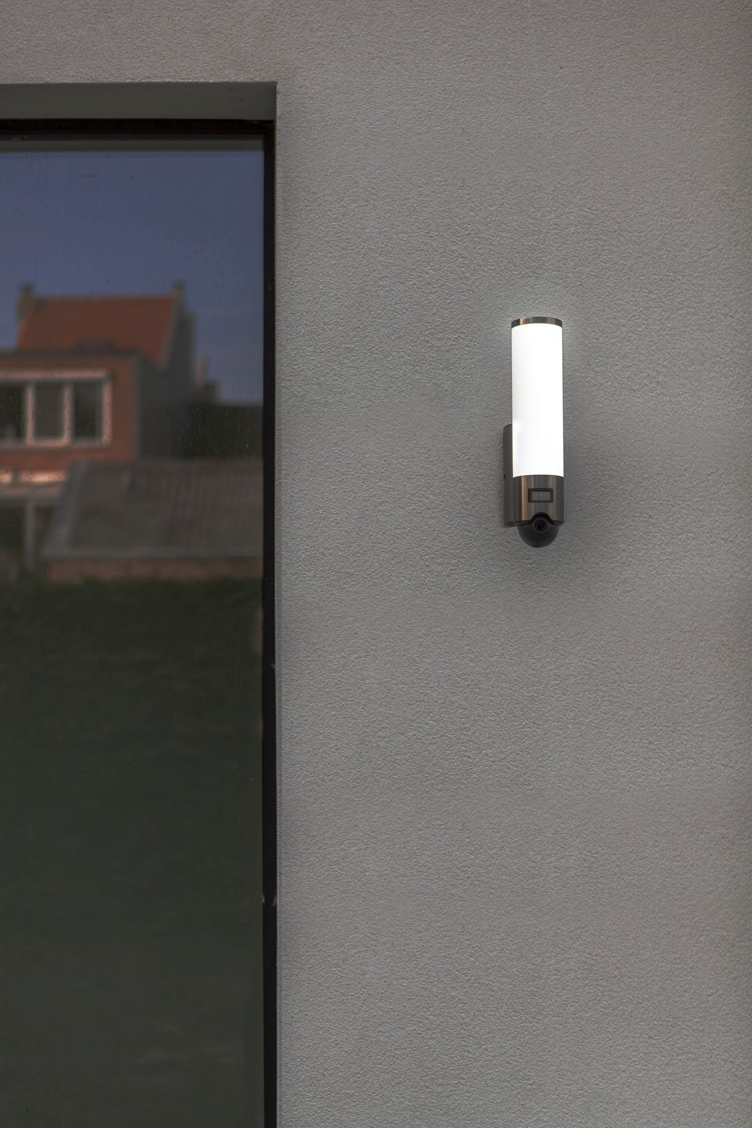 LED Außenlampe Bewegungsmelder Edelstahl IP44 dimmbar