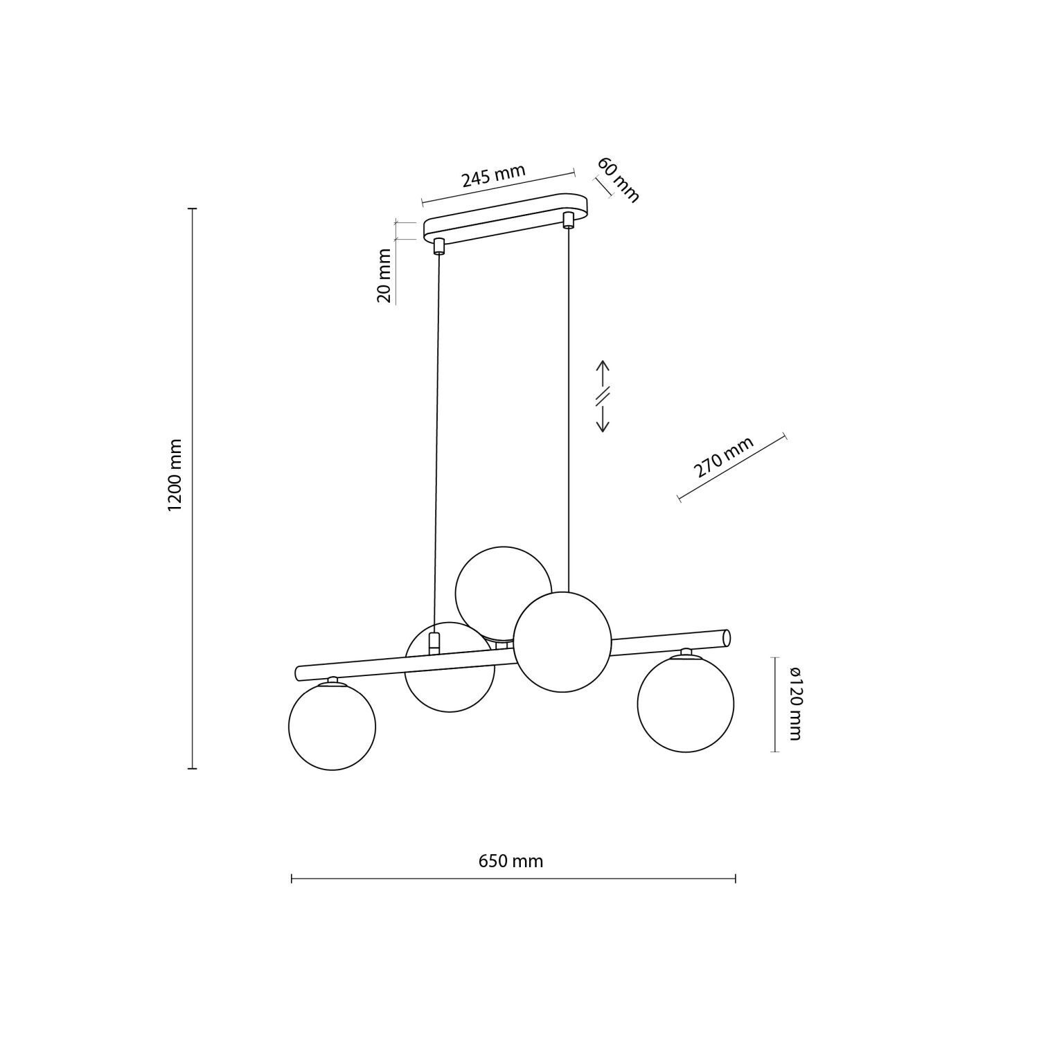 Hängelampe Rauchglas Metall höhenverstellbar 5x G9 Diagramm, Handlung, Plan