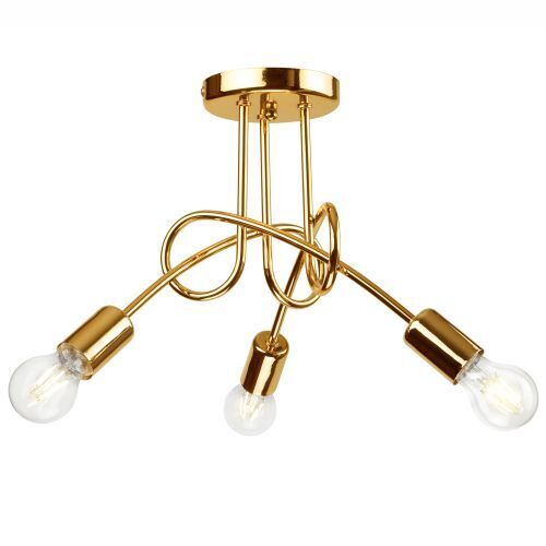 Deckenleuchte Gold Modern Wohnzimmer Metall Lampe
