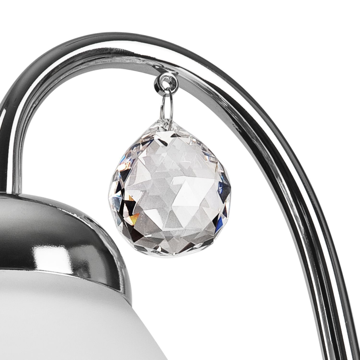 Blendarme Wandlampe in Chrom Metall Glas E27 gemütlich Zubehor, Ohrring, Schmuck, Diamant, Edelstein