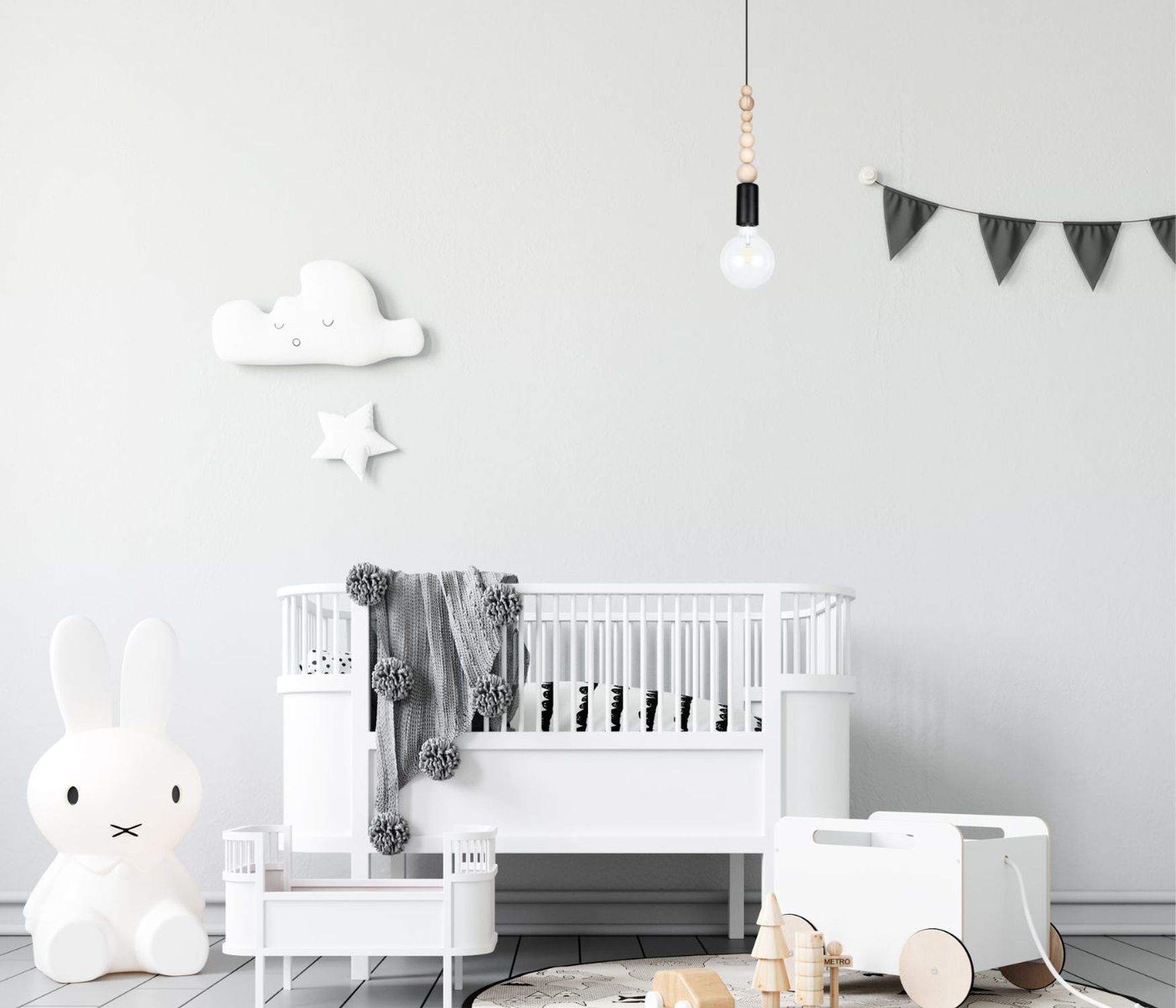 Krippe, Mobiliar, Drinnen, Gärtnerei, Dekoration für Zuhause