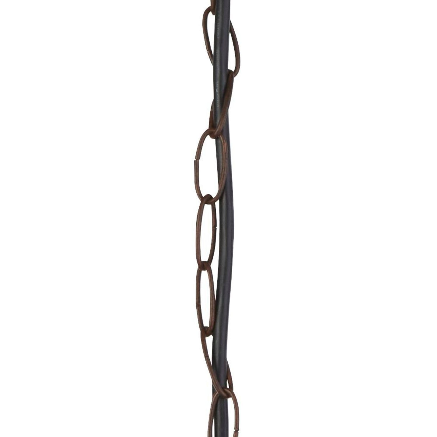 Hängelampe außen IP44 E27 D: 21,5 cm in Rostbraun JOHN
