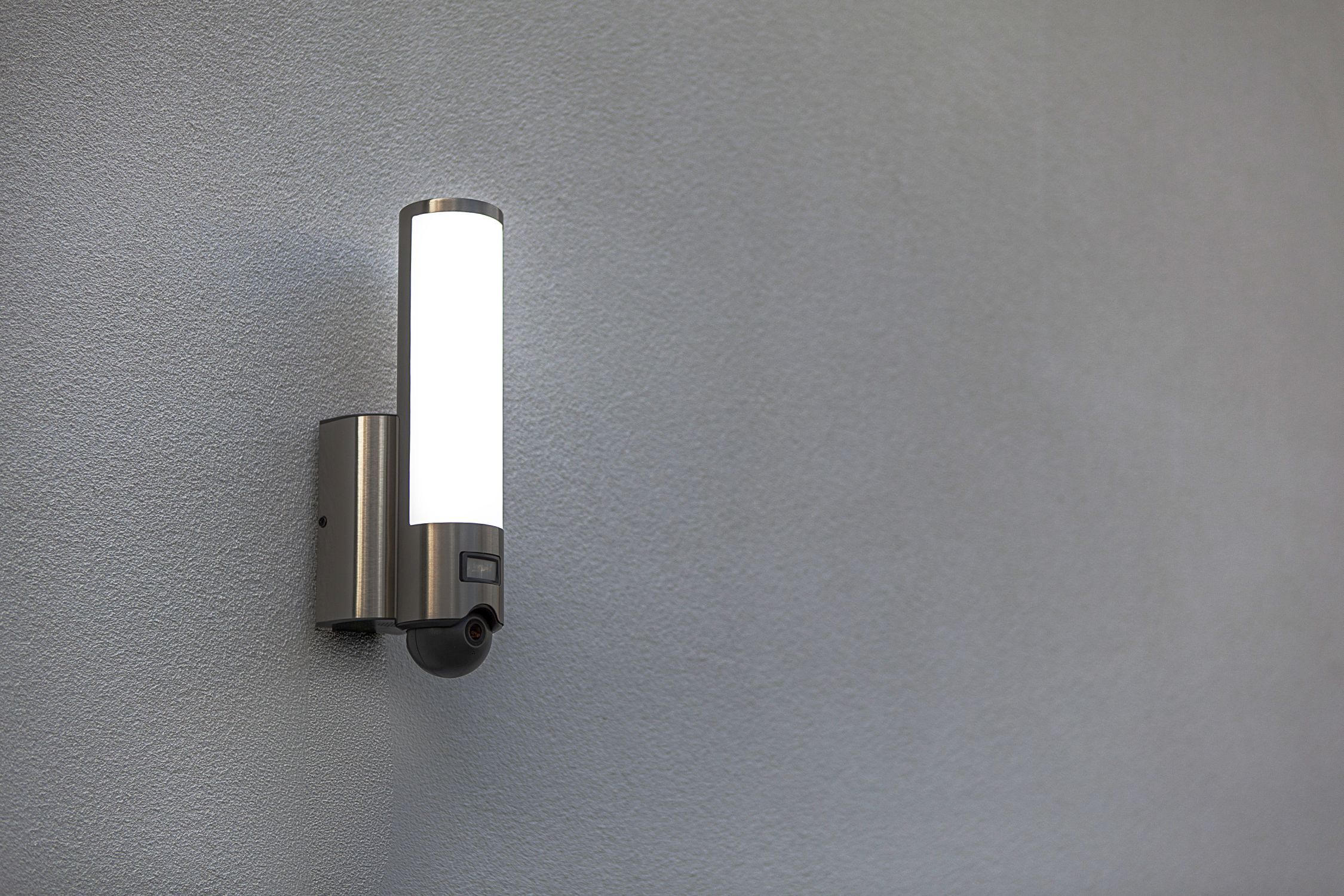 LED Außenlampe Bewegungsmelder Edelstahl IP44 dimmbar