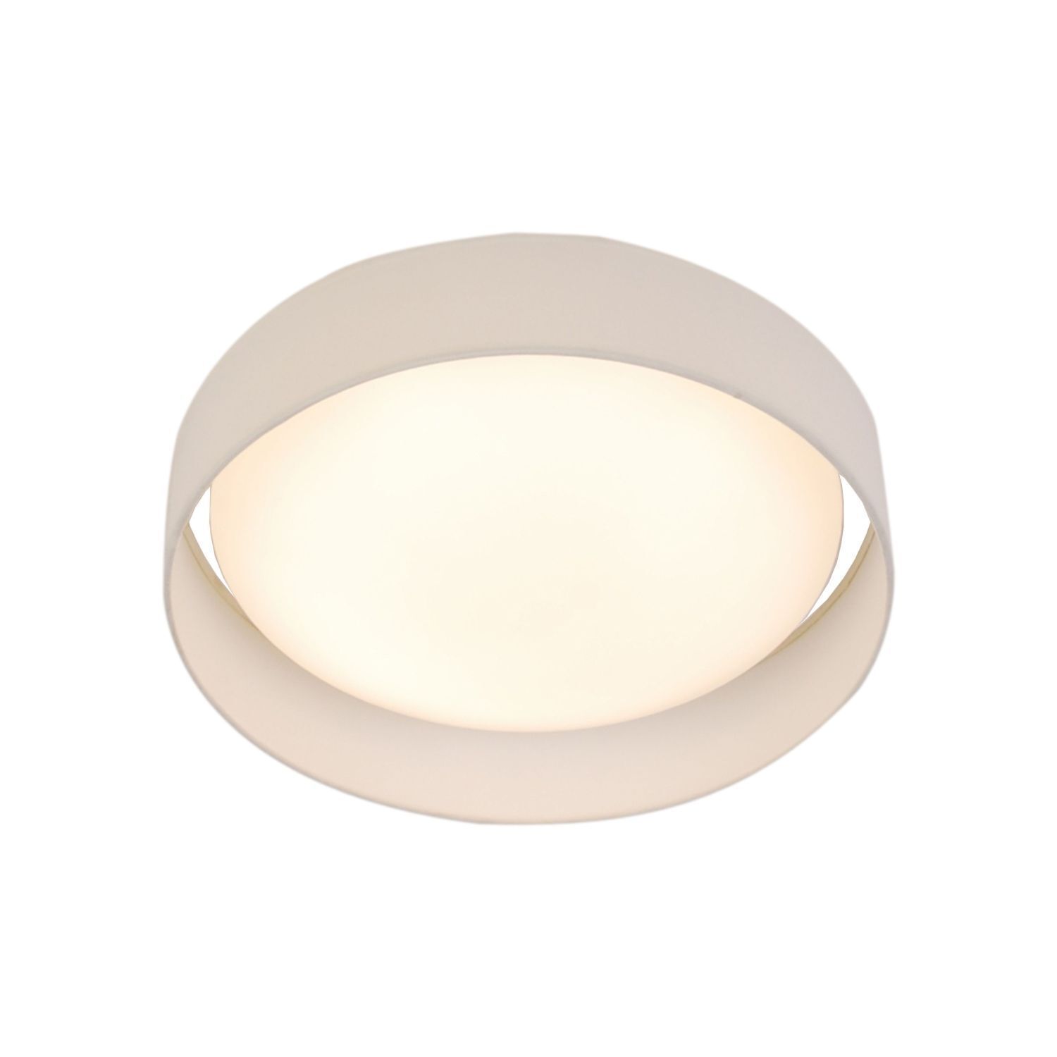 LED Deckenlampe blendarm Ø50 cm rund 25 W Stoffschirm