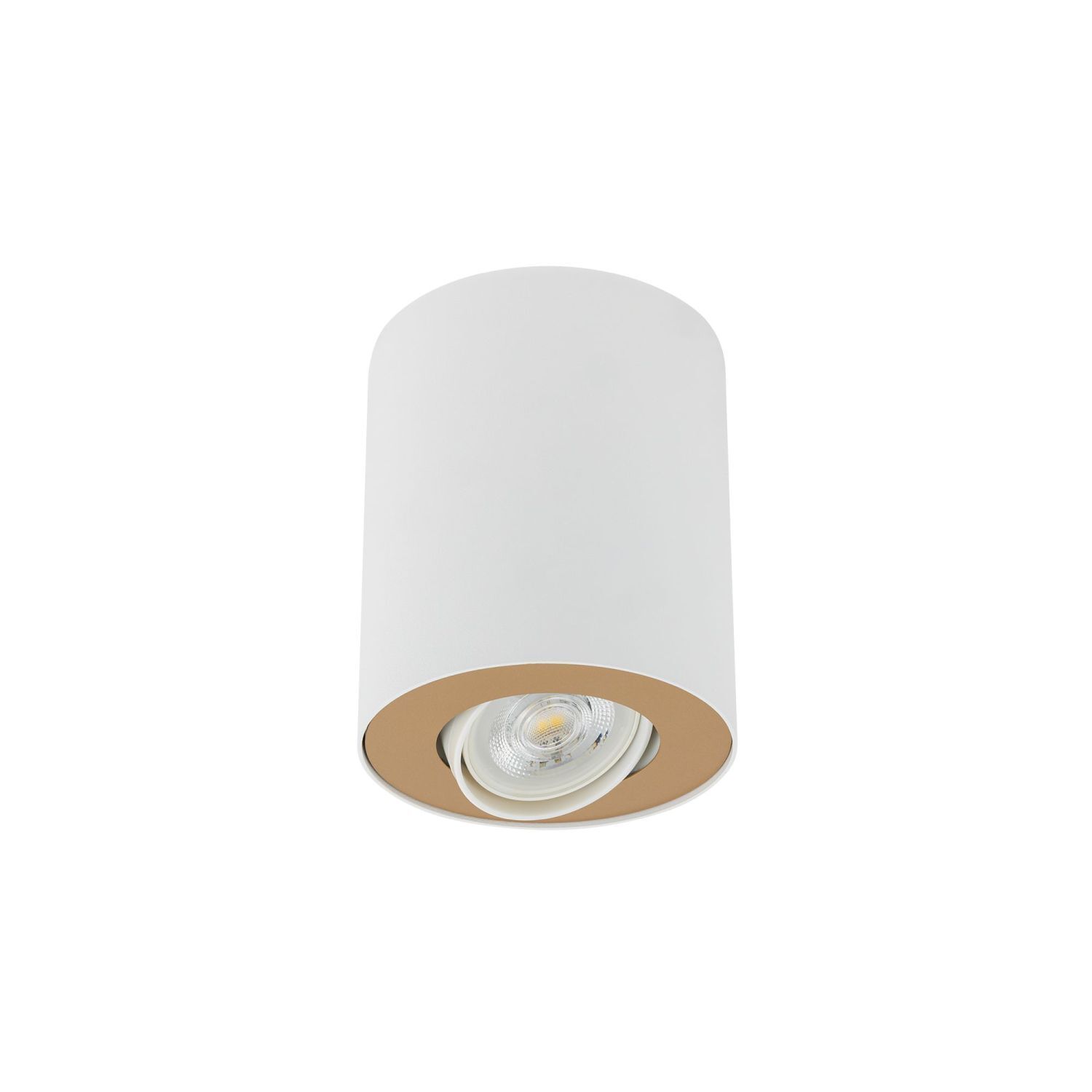 Wandleuchte, Deckeneinbau, LED, weißer Schirm, Rund