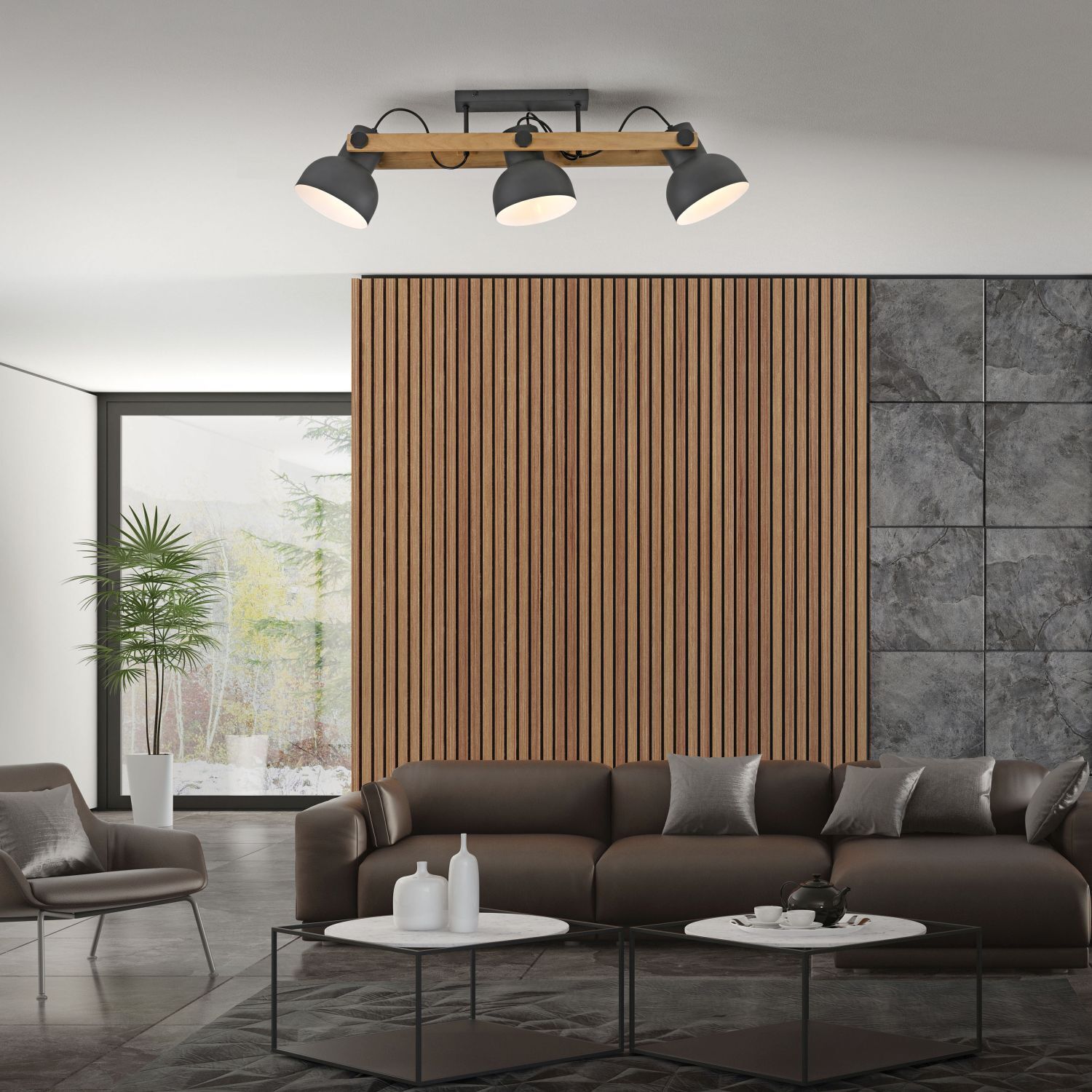 Drinnen, Innenarchitektur, Paneele aus Holz