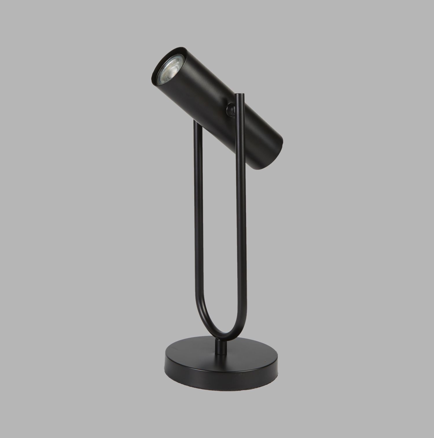 Tischleuchte Metall 45 cm GU10 Schwarz verstellbar
