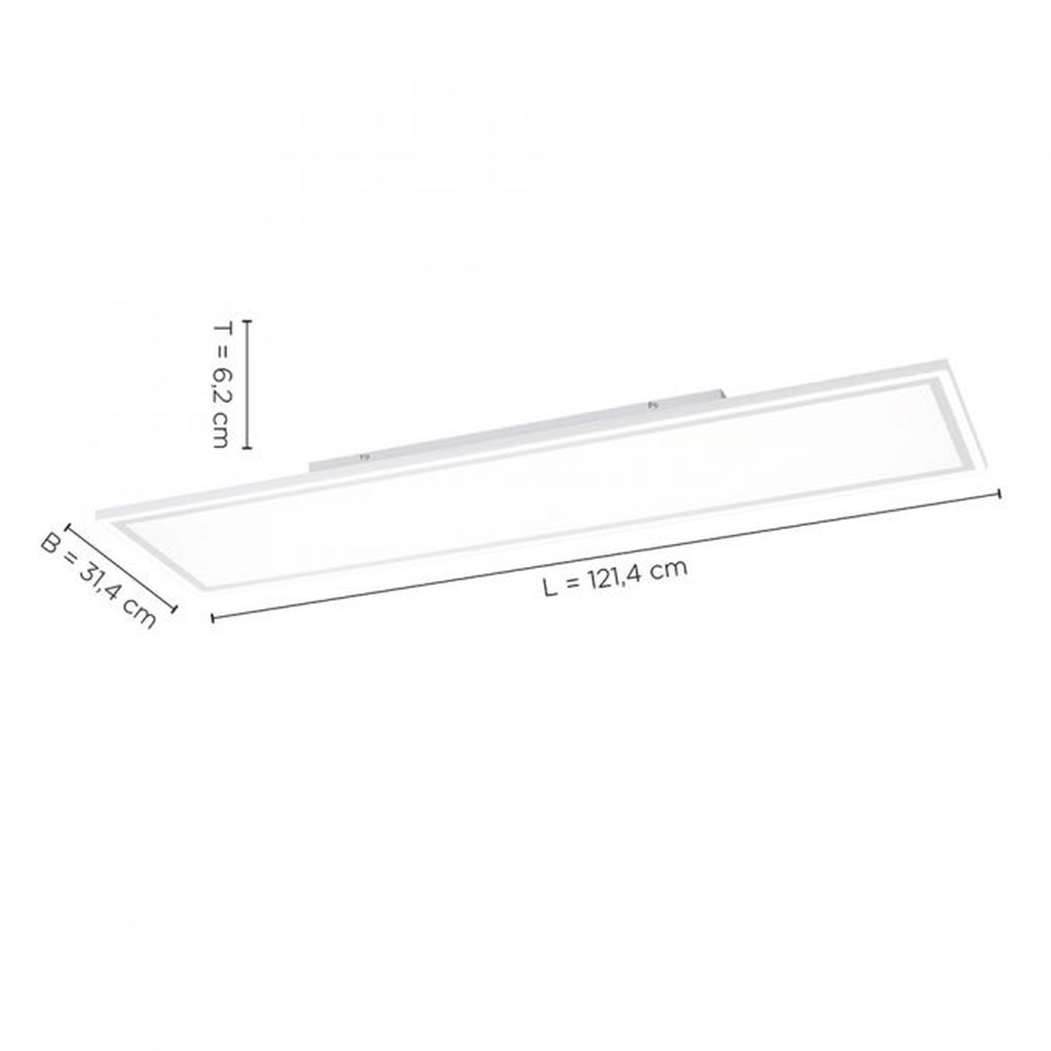 Dimmbare LED Deckenleuchte Fernbedienung 54 W 121,4 cm Dimmbare LED Deckenleuchte Fernbedienung 54 W 121,4 cm