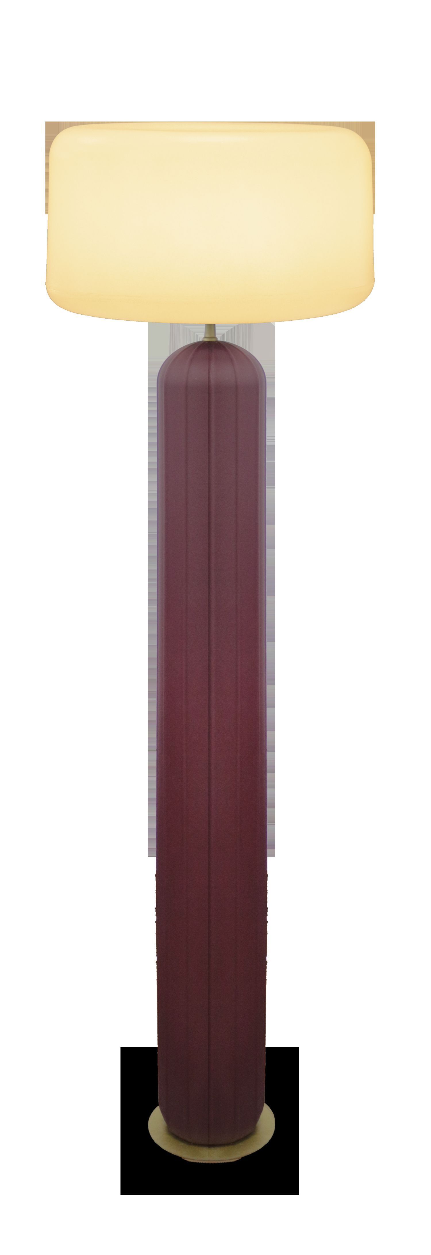 LED Solar Stehlampe Akku Bordeaux dimmbar IP65 3000 K