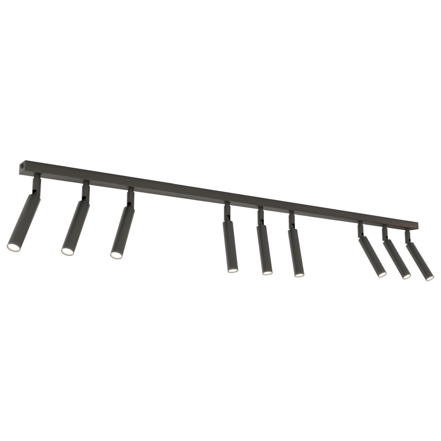 Verstellbarer Deckenspot Schwarz Metall G9 116 cm lang