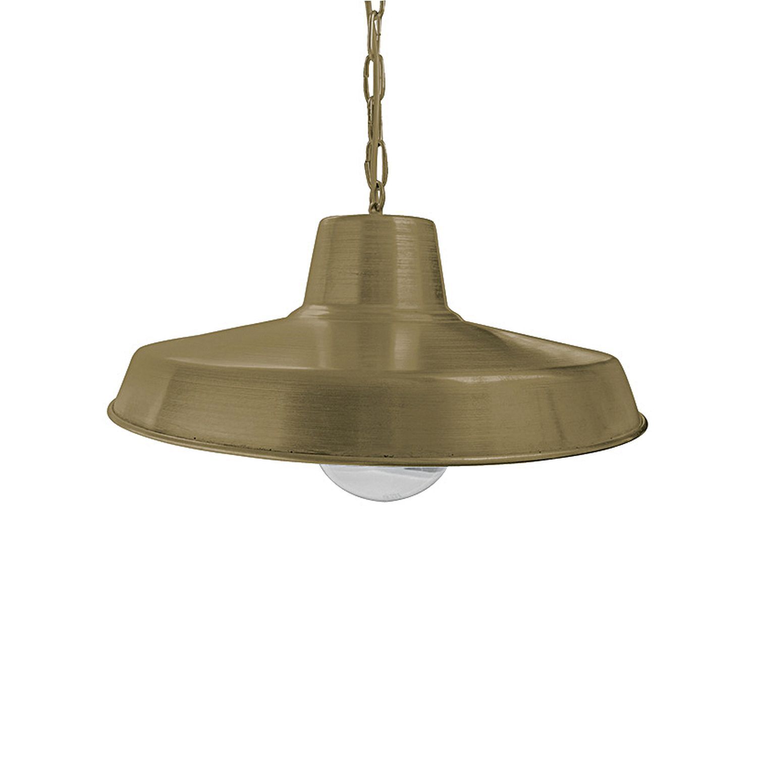 Hängelampe außen Messing Glas D: 46 cm rund IP23 E27