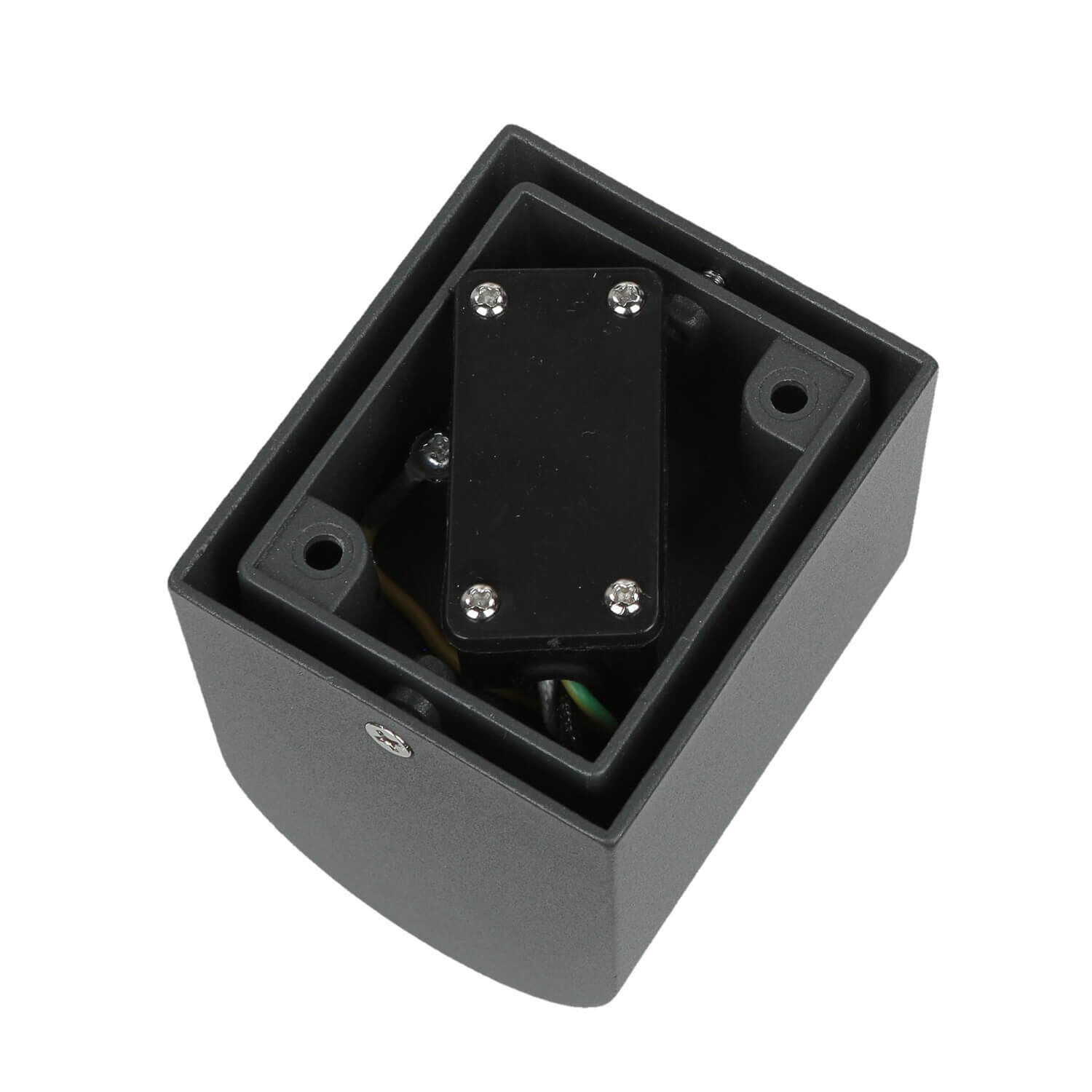 Kleine Außenlampe Garten H:7cm Anthrazit AALBORG Adapter, Elektronik