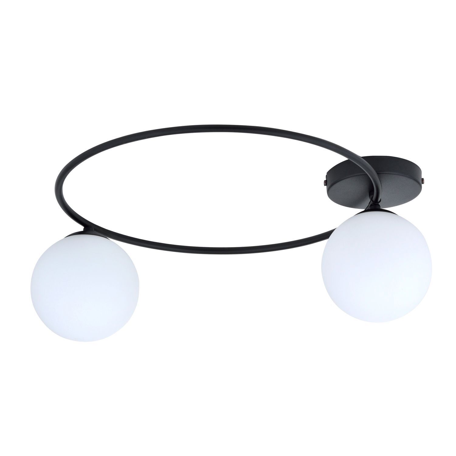 Deckenleuchte Schwarz Weiß E14 Ø 47 cm blendarm