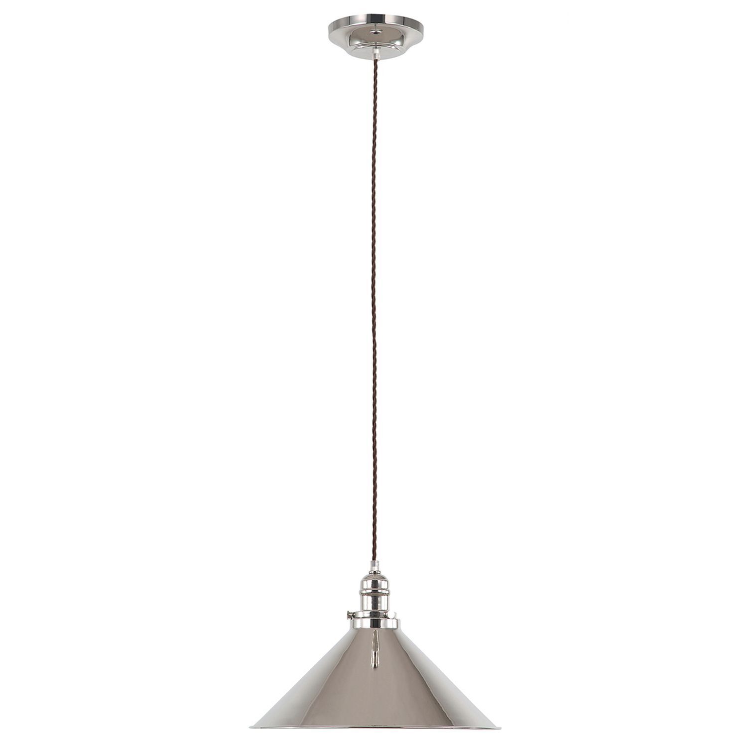 Deckenleuchte ISMENE Nickel kürzbar Ø37cm Lampe