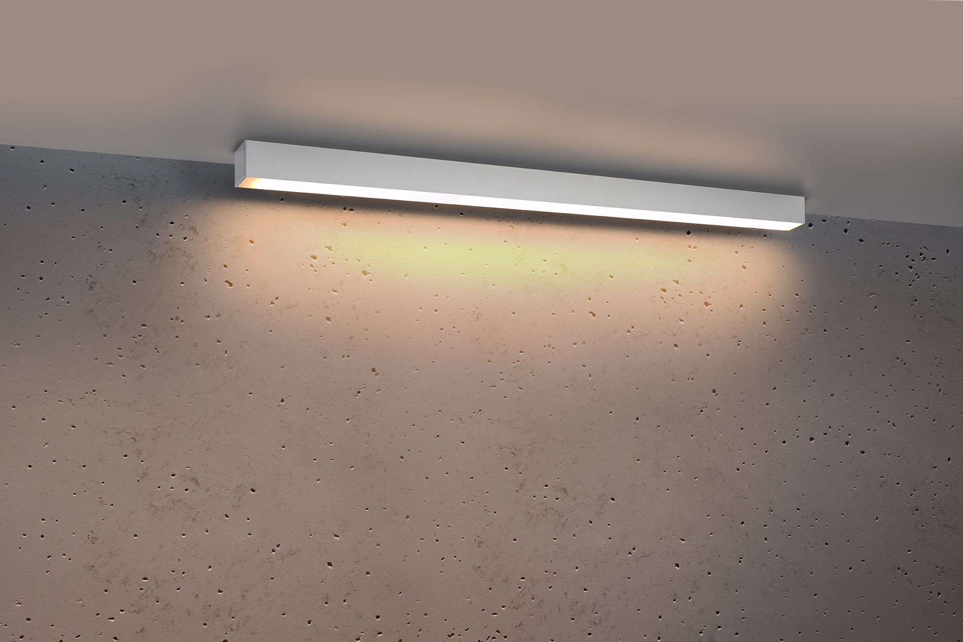 LED Deckenleuchte Metall 90 cm blendarm 3000 K Weiß