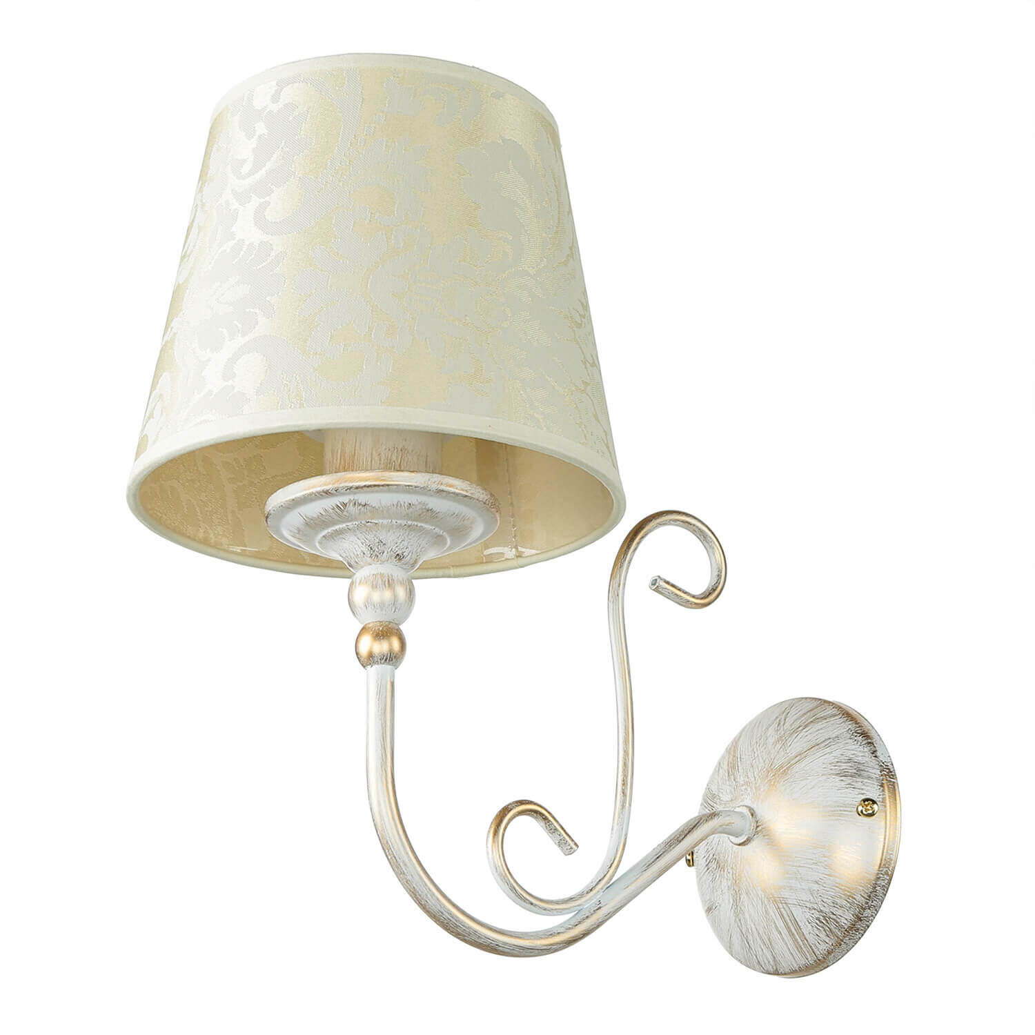Shabby Wandlampe Barock Motiv Wandleuchte GANARA Lampe, Lampenschirm