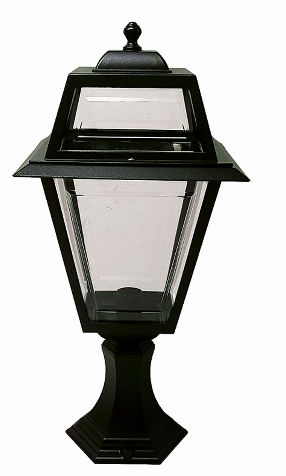 Rustikale Außenleuchte IRSA Schwarz 63cm hoch IP44 E27