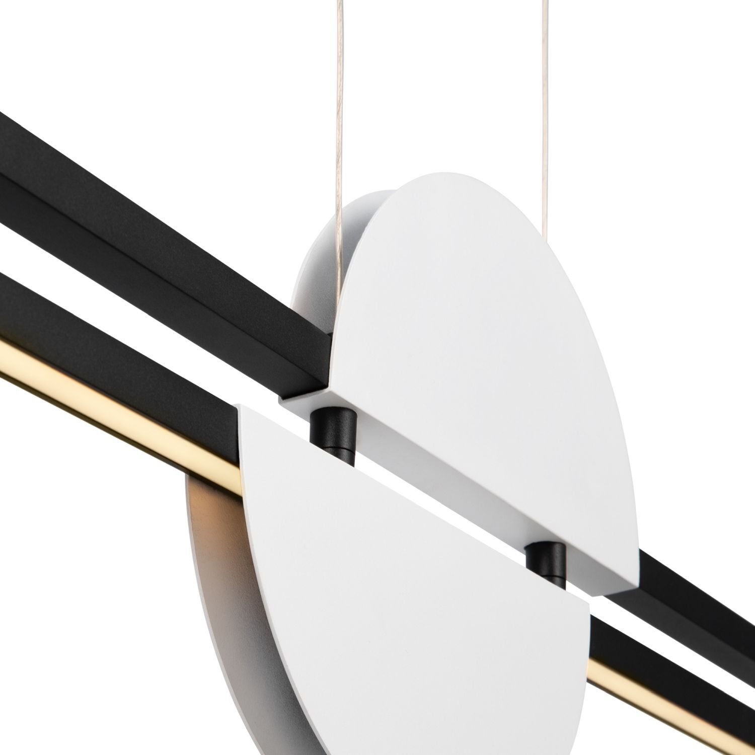 LED Hängelampe Aluminium Metall H: max. 204 cm länglich