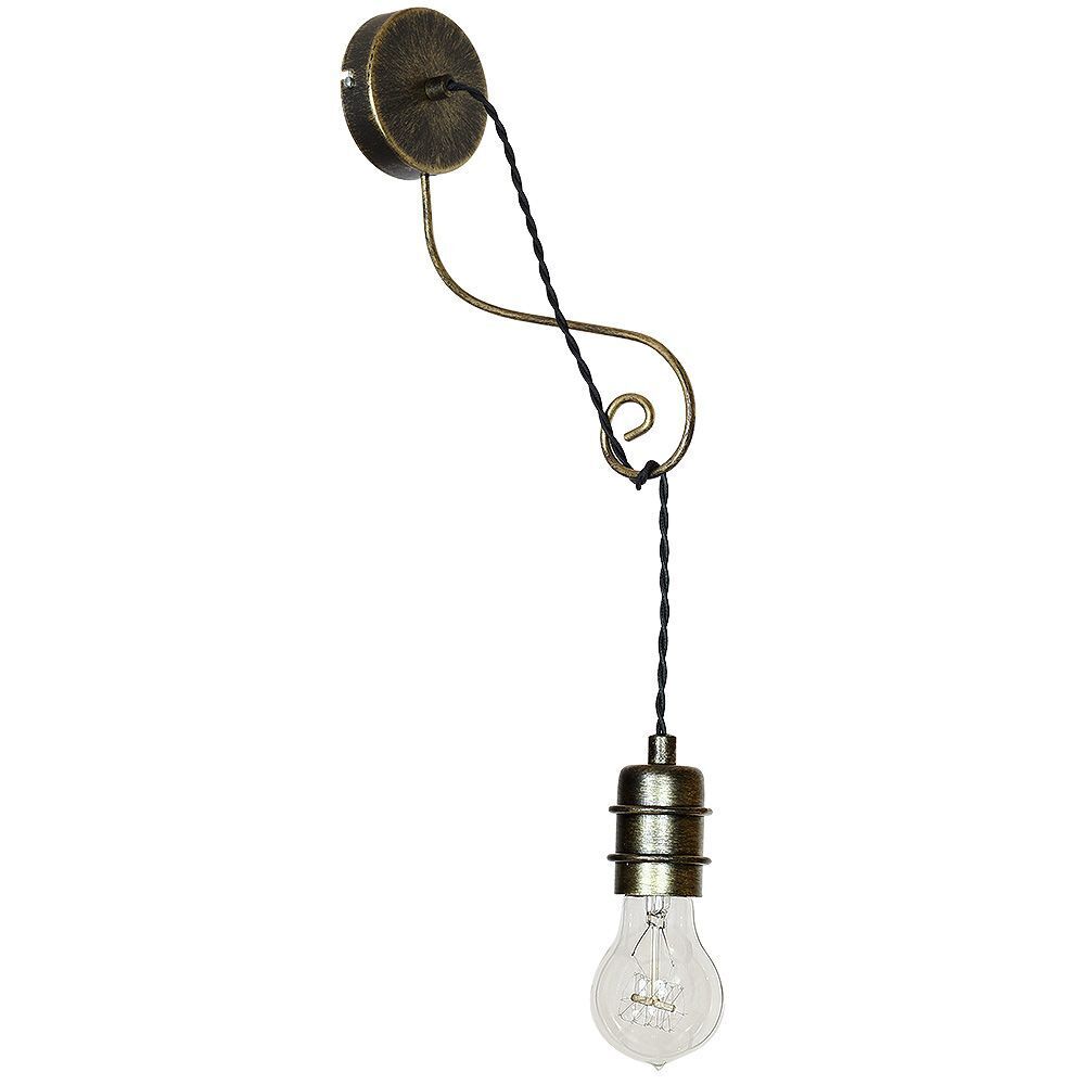 Wandleuchte MALVIN in Altmessing Licht