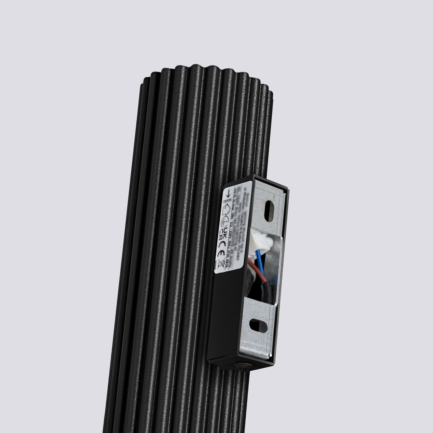 Wandleuchte Up Down klein H: 20 cm Schwarz 2x GU10 Aluminium