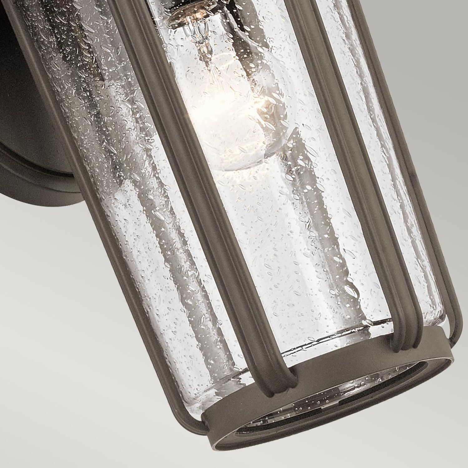 Außenleuchte Wand Alu Glas 37,1 cm hoch IP44 E27 Vintage Beleuchtung, Leuchte, Deckenleuchte, Lampe